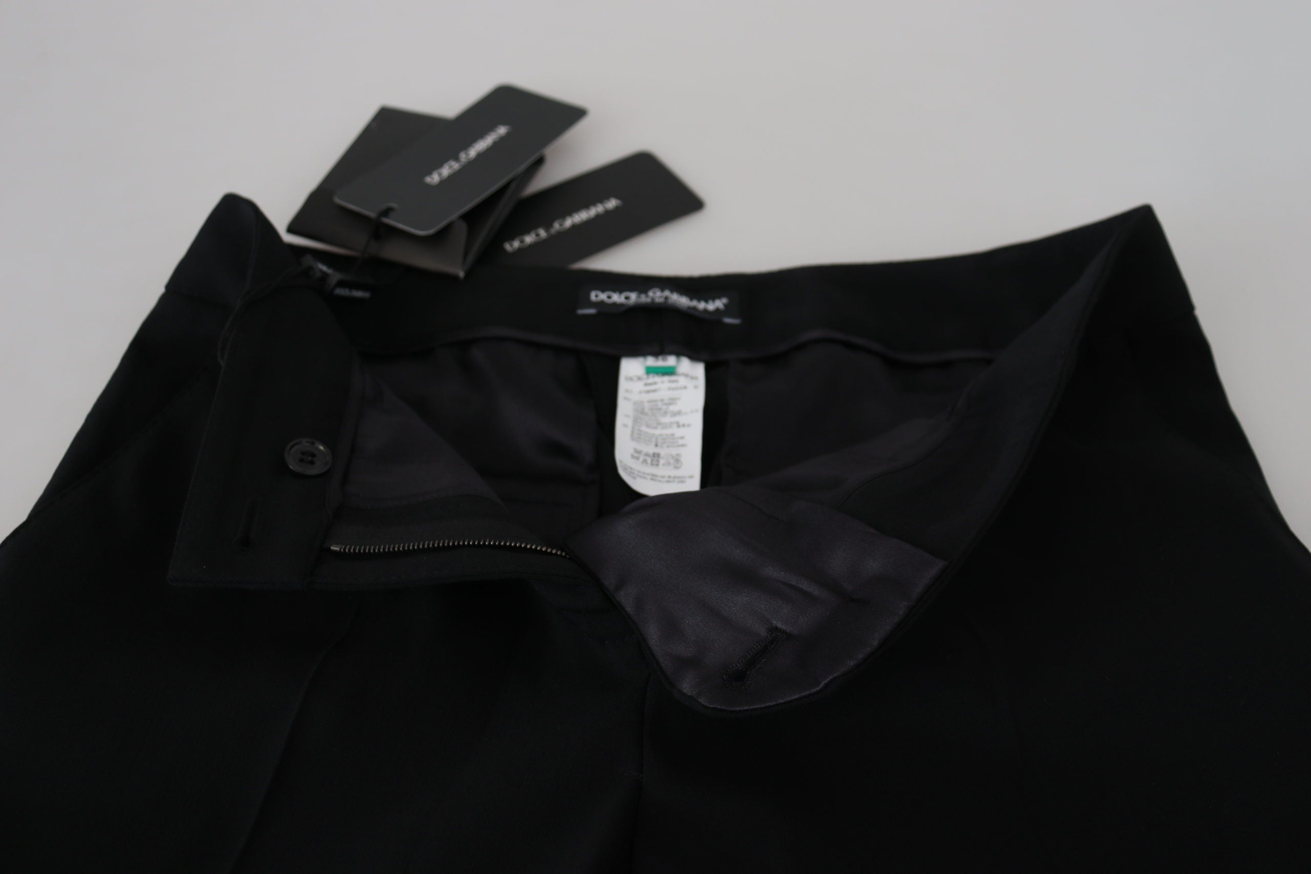 Dolce & Gabbana Black High Waist Women Pants Dolce & Gabbana