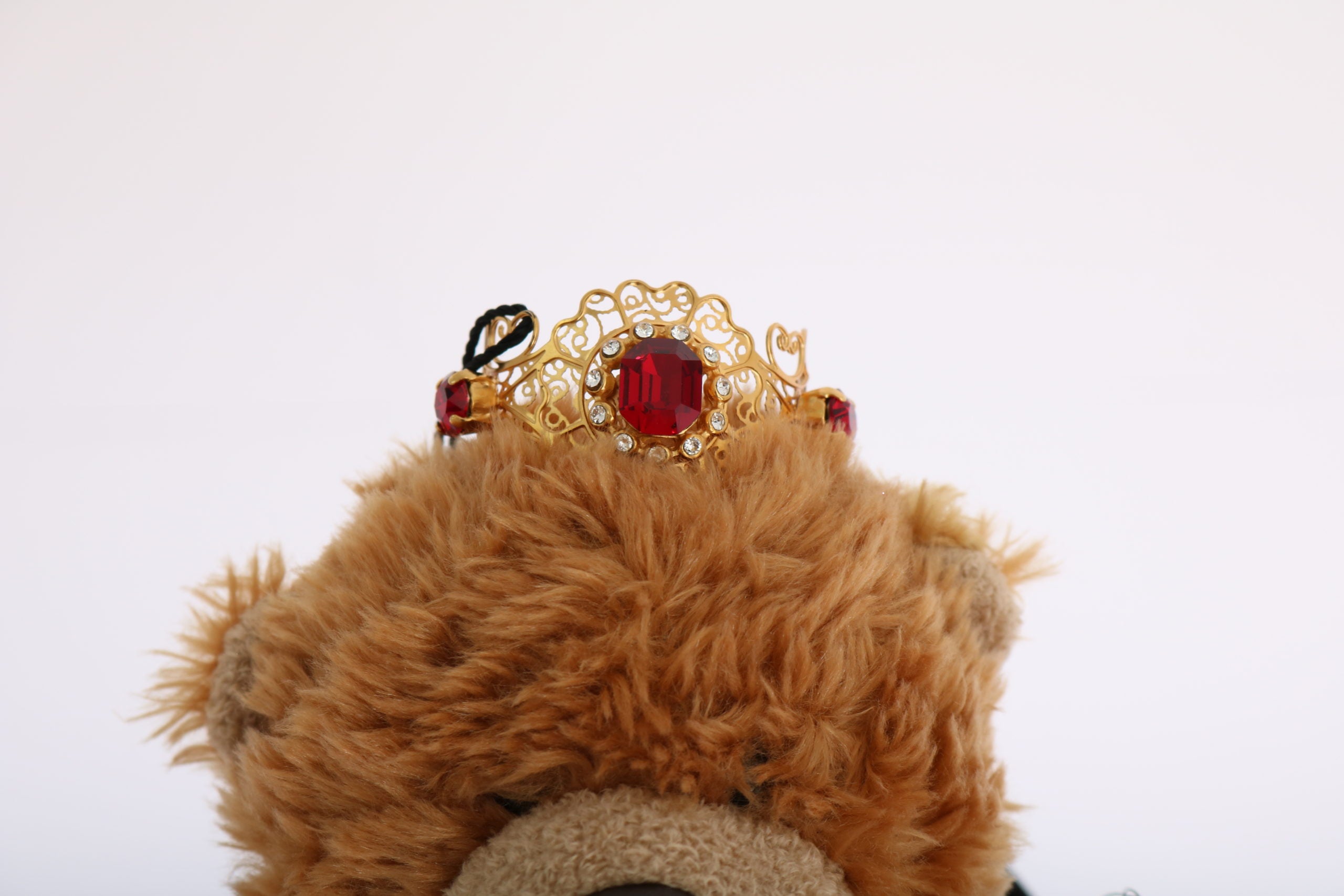 Dolce & Gabbana Teddy Bear Gold Crystal  Crown Tiara Diadem Hair Band Dolce & Gabbana