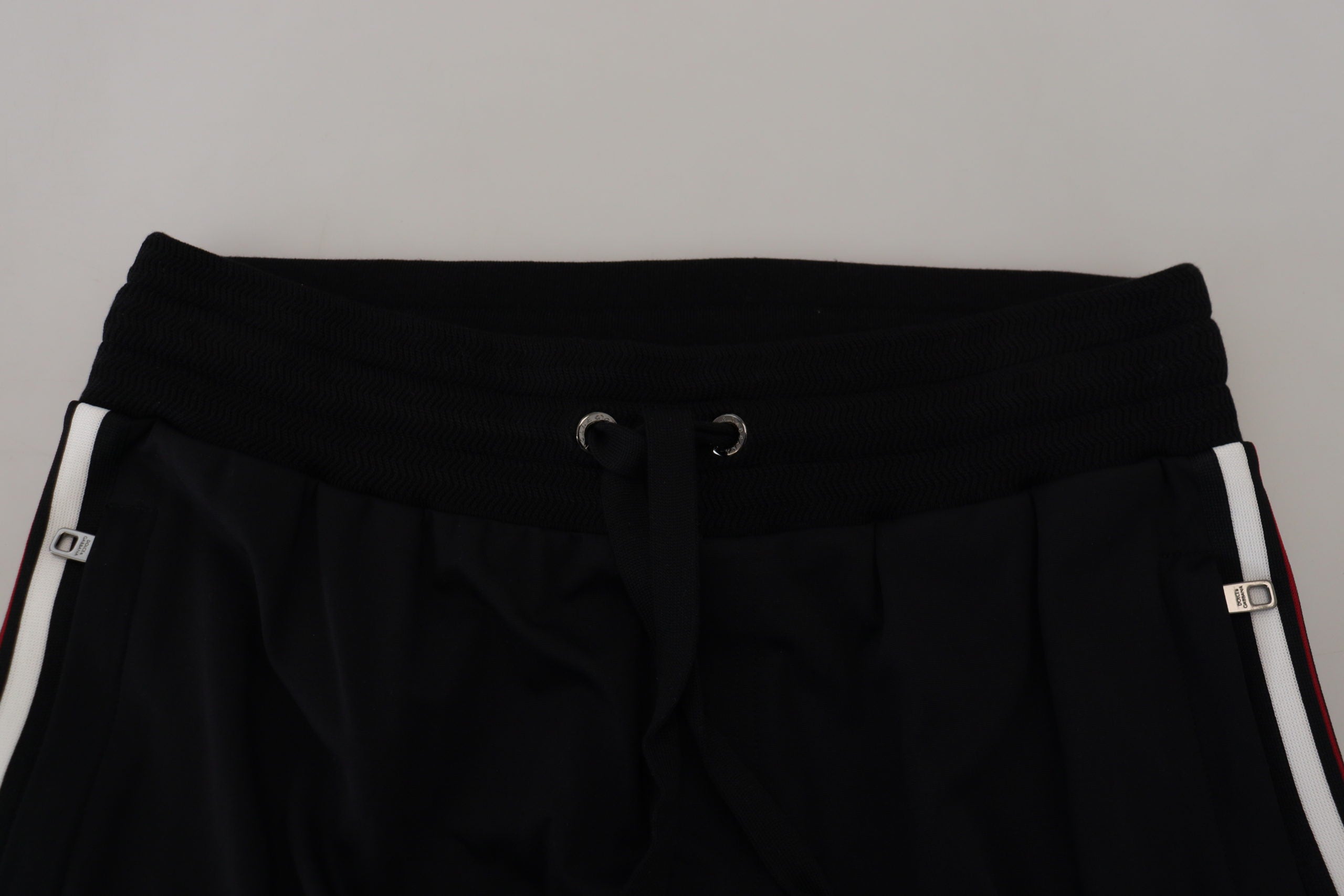 Dolce & Gabbana Black DG Print Mens Jogger Pants Dolce & Gabbana