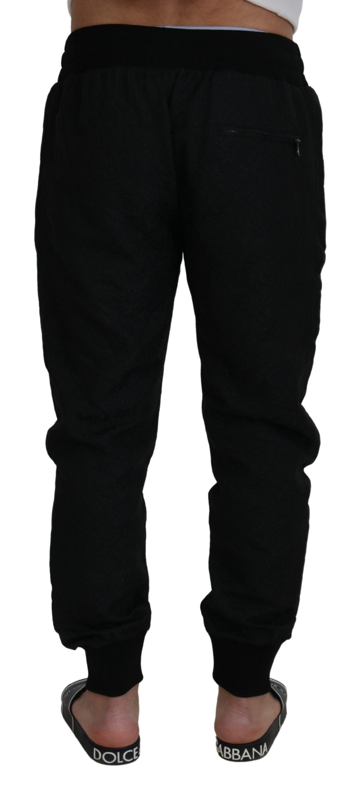 Dolce & Gabbana Black Men Casual Jogger Pants Dolce & Gabbana