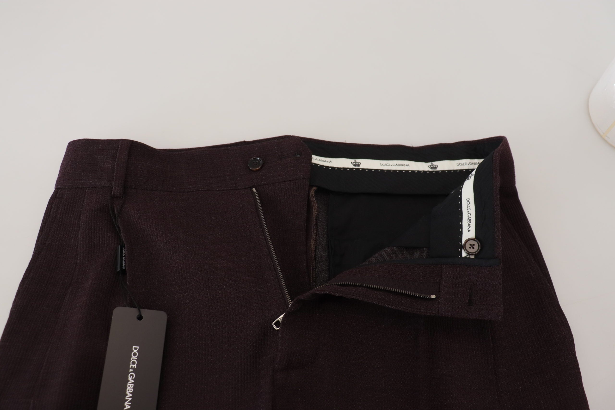 Dolce & Gabbana Brown Cotton Chino Men Pants Dolce & Gabbana