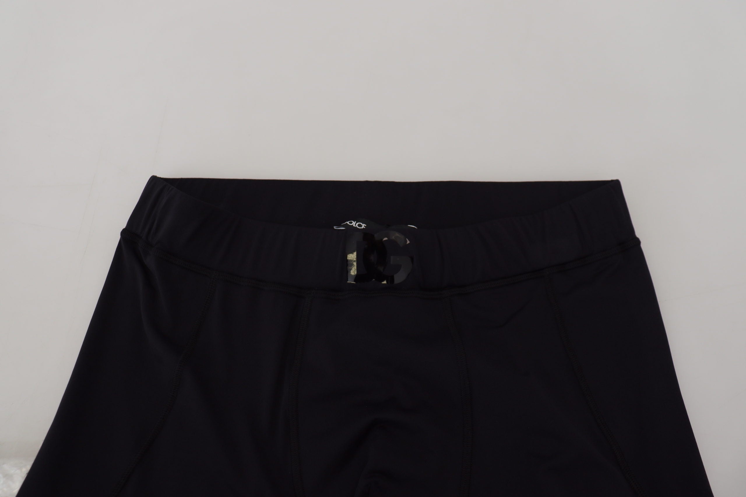 Dolce & Gabbana Black Nylon Slim Fit Stretch Pants Dolce & Gabbana
