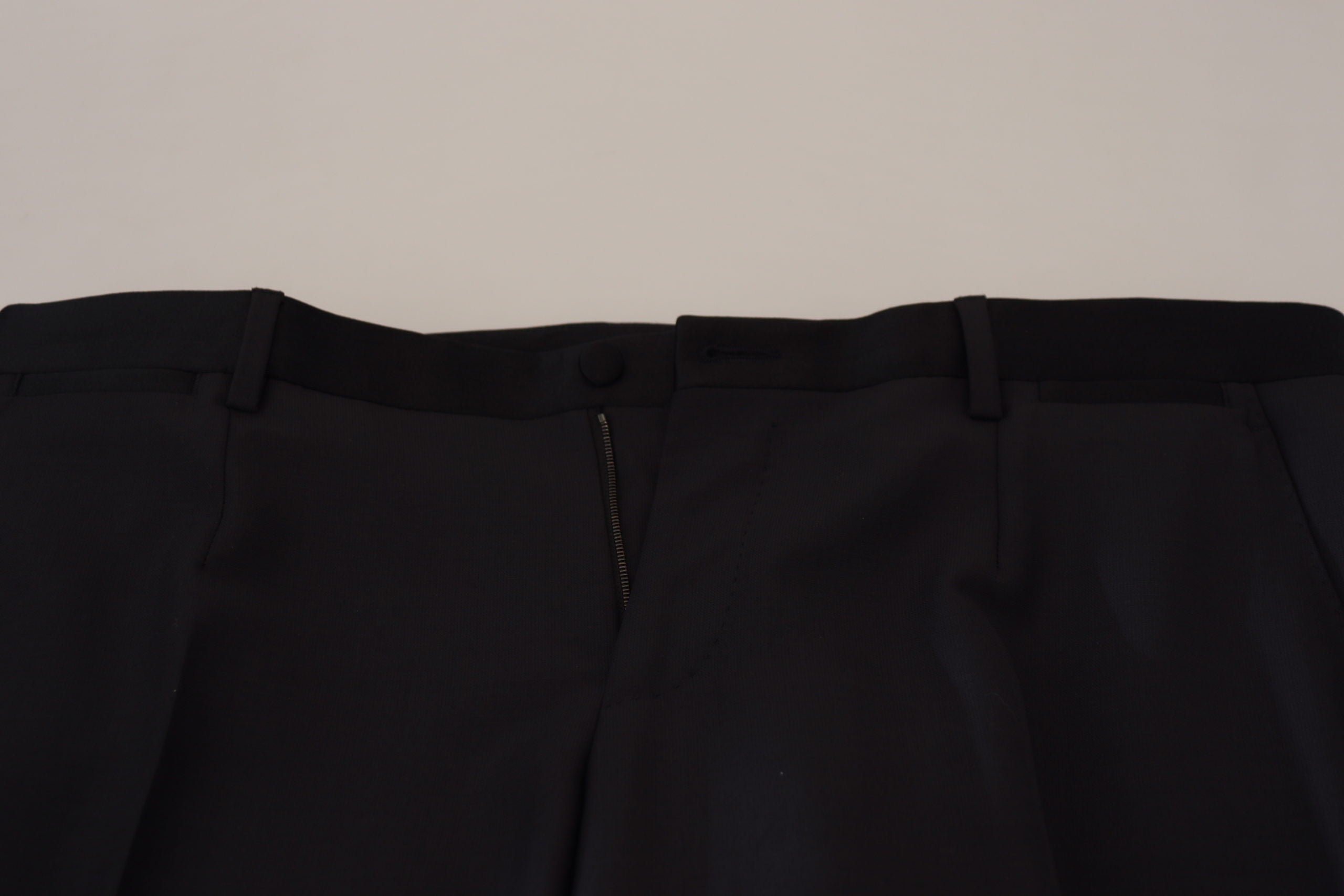 Dolce & Gabbana Black Wool Men Formal Pants Dolce & Gabbana