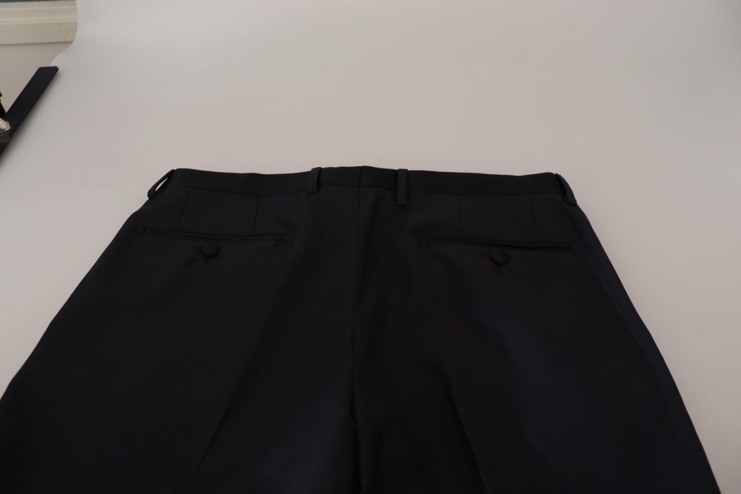 Dolce & Gabbana Black Wool Men Formal Pants Dolce & Gabbana