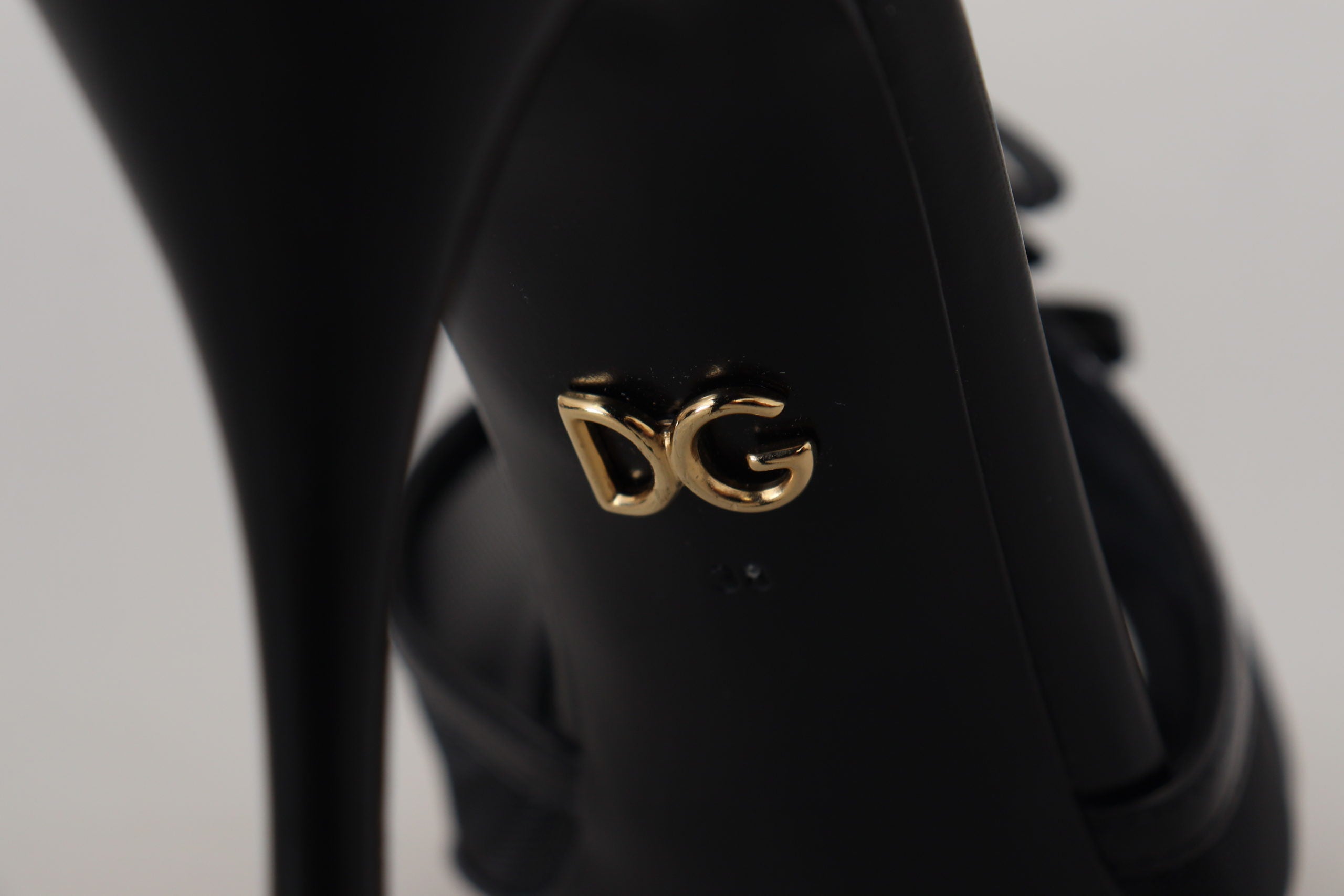 Dolce & Gabbana Black Stiletto High Heels Sandals Shoes Dolce & Gabbana