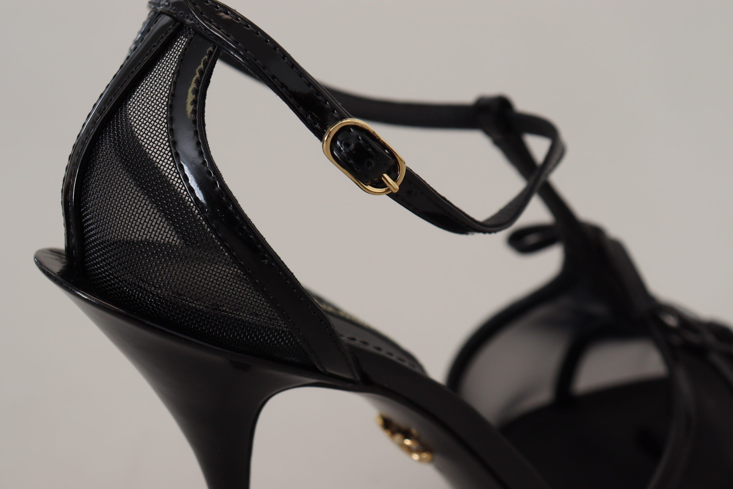 Dolce & Gabbana Black Stiletto High Heels Sandals Shoes Dolce & Gabbana