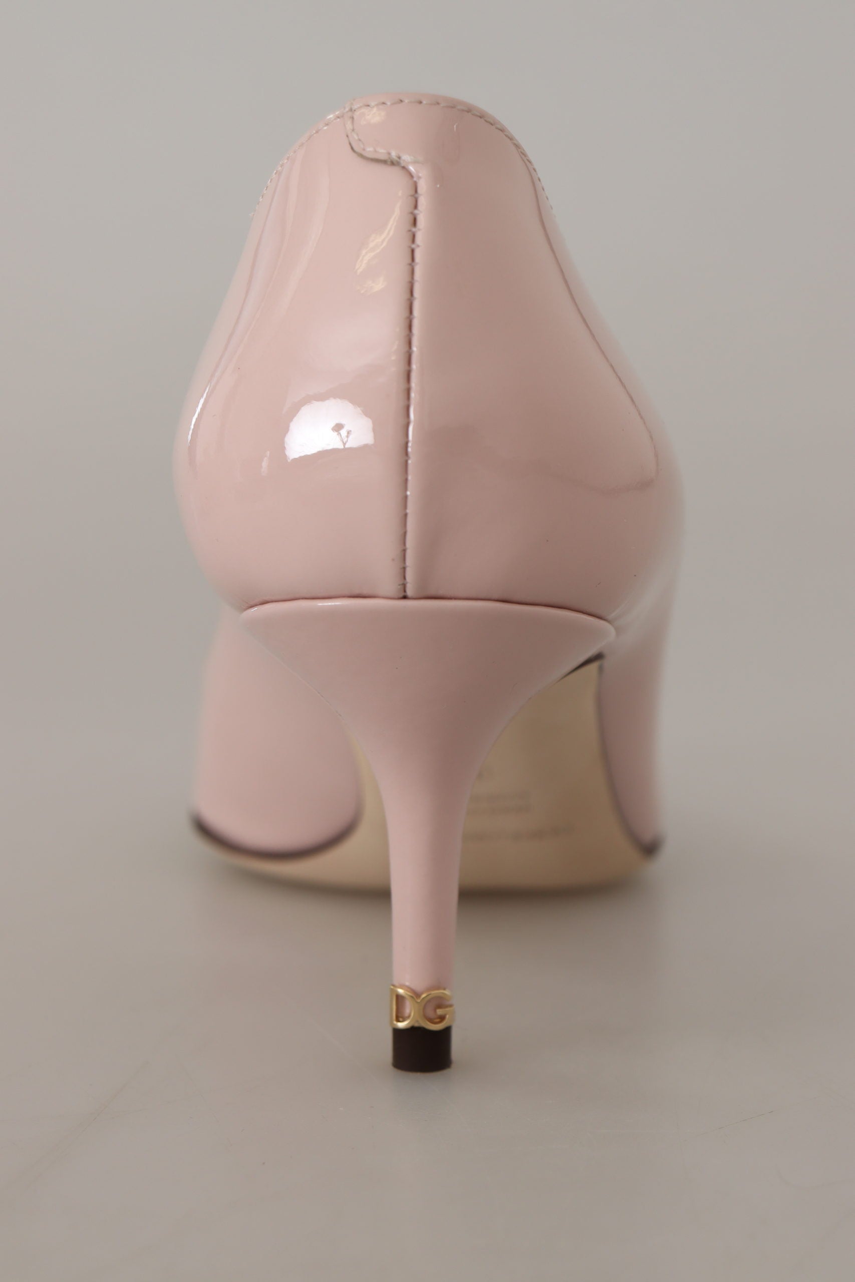 Dolce & Gabbana Pink Patent Leather Kitten Heels Pumps Shoes Dolce & Gabbana