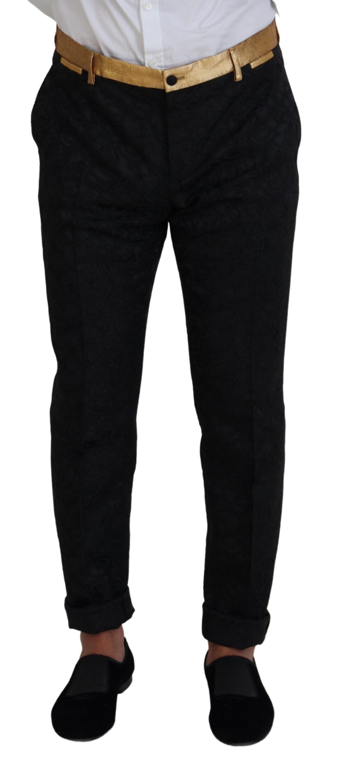 Dolce & Gabbana Black Gold Fantasy Tuxedo Slim Fit Suit Dolce & Gabbana