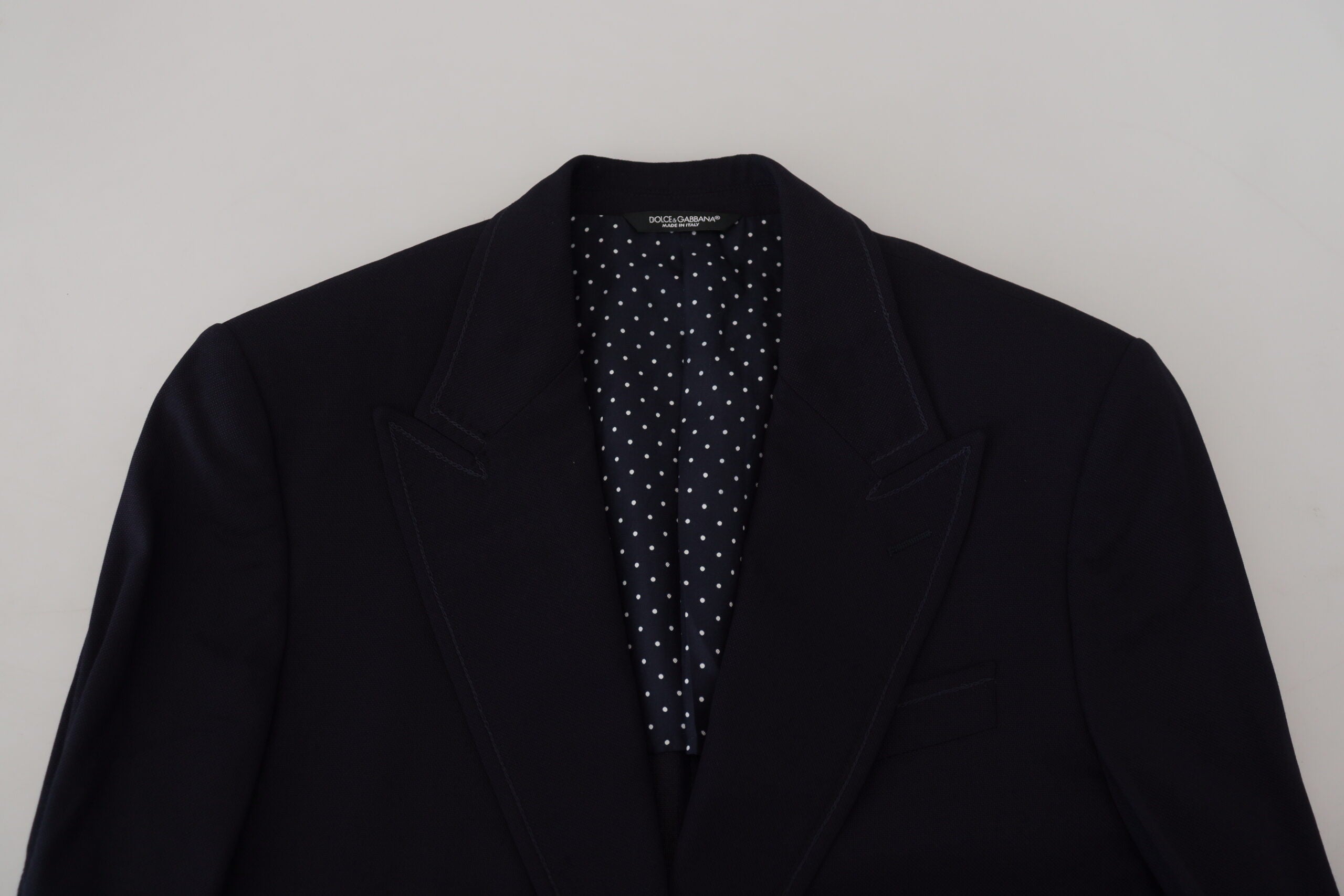 Dolce & Gabbana Blue Wool Formal Taormina Blazer Dolce & Gabbana