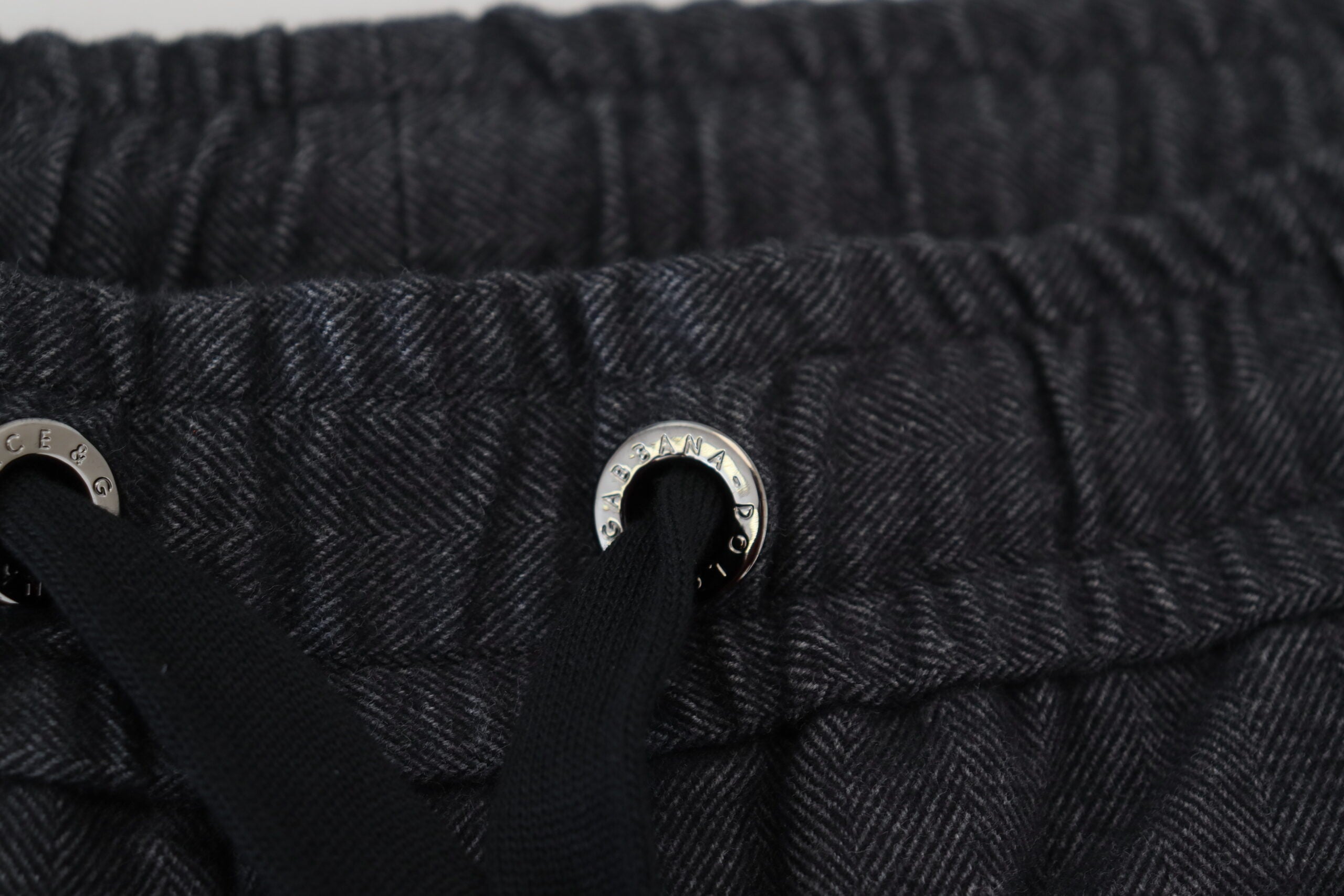 Dolce & Gabbana Grey Cotton Tapered Cotton Pants Dolce & Gabbana