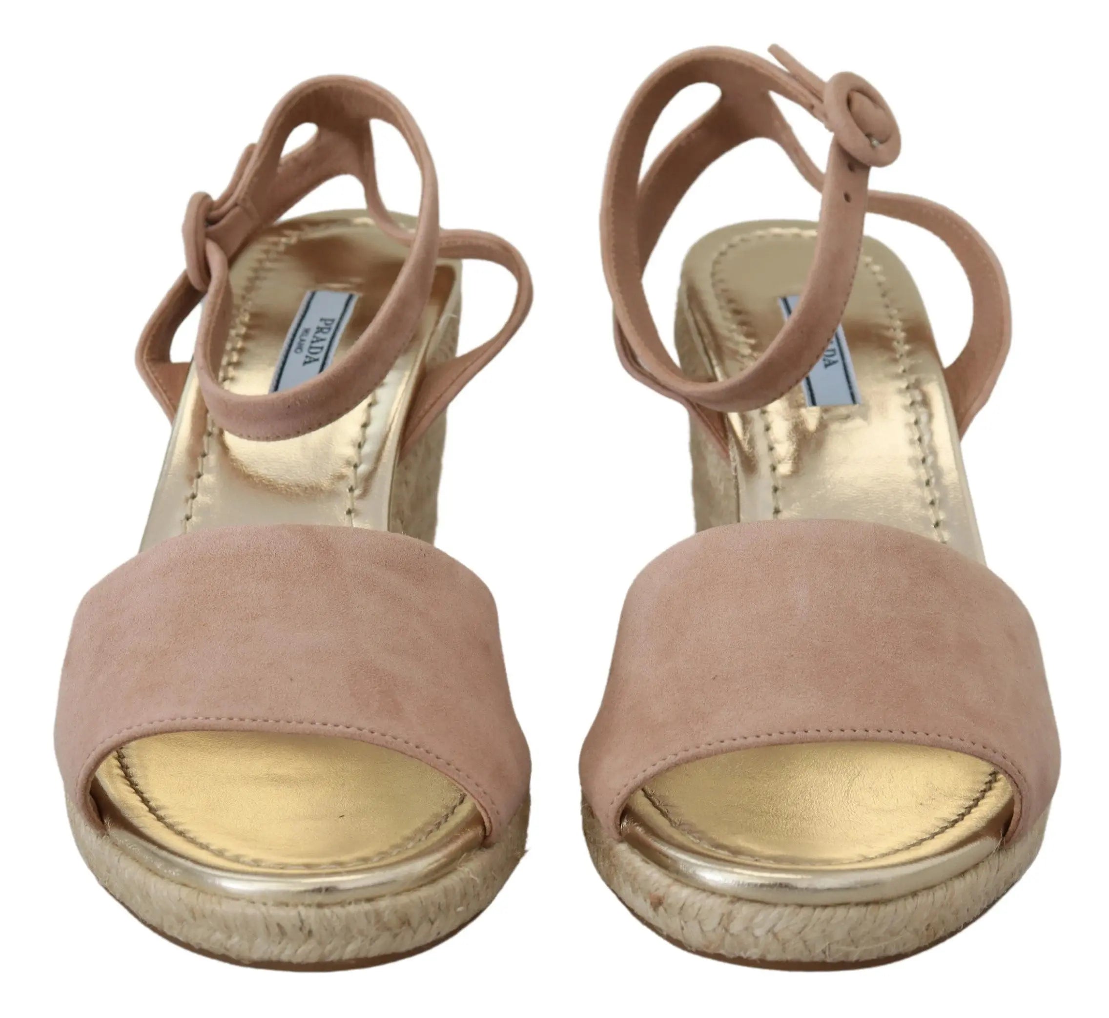 Prada Pink Suede Leather Ankle Strap Sandals Prada