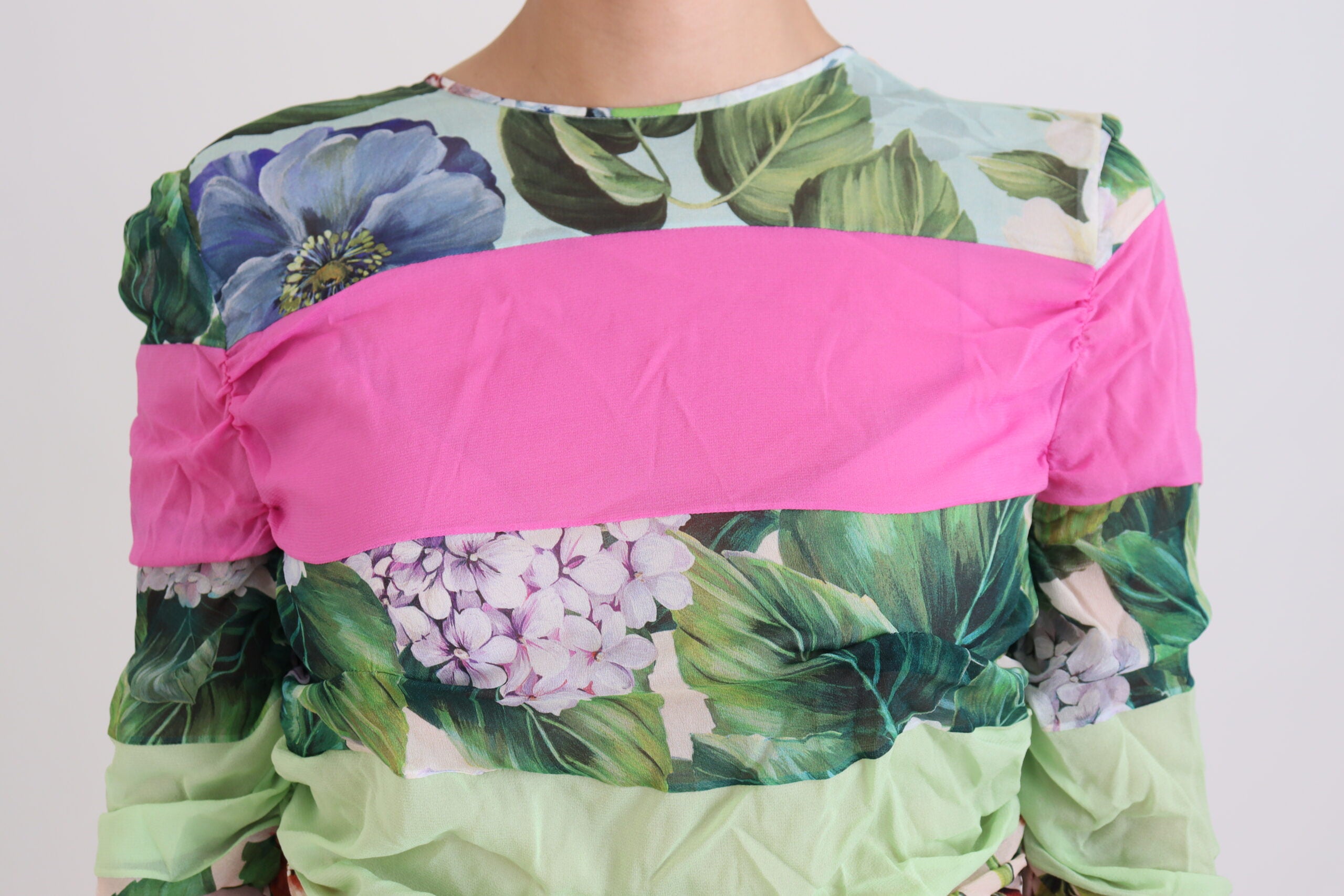 Dolce & Gabbana Multicolor Silk Floral Bodycon Sheath Dress Dolce & Gabbana