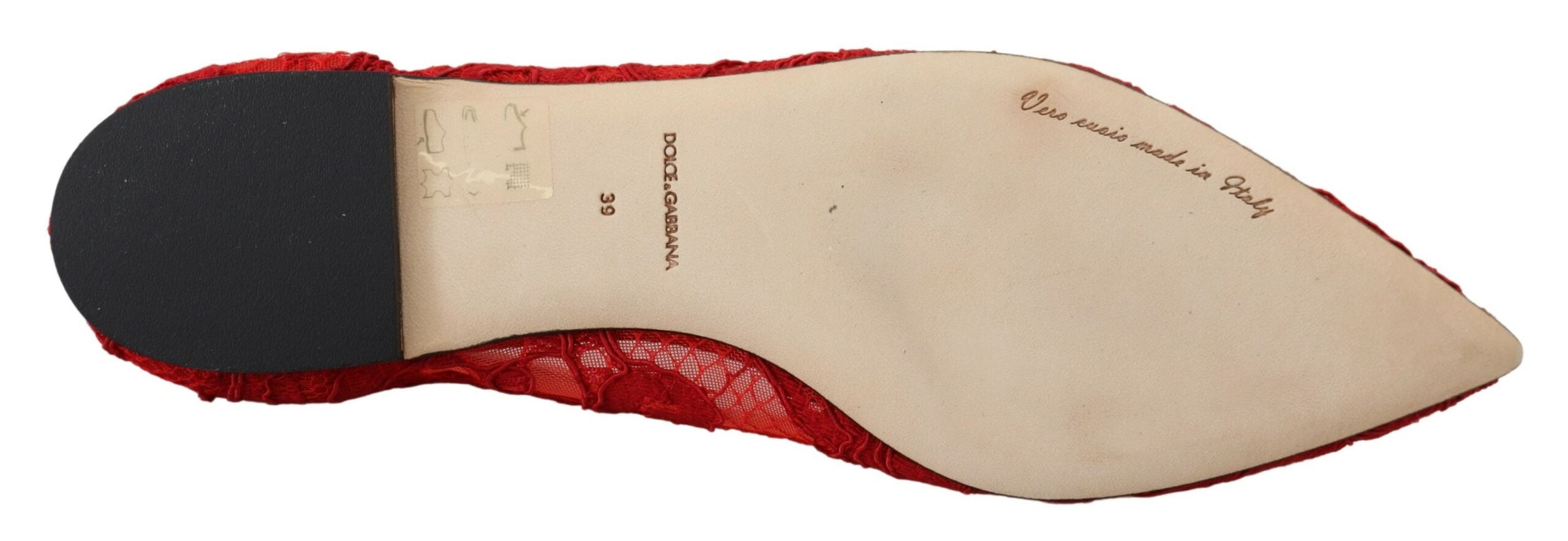 Dolce & Gabbana Red Taormina Crystals Loafers Flats Shoes Dolce & Gabbana