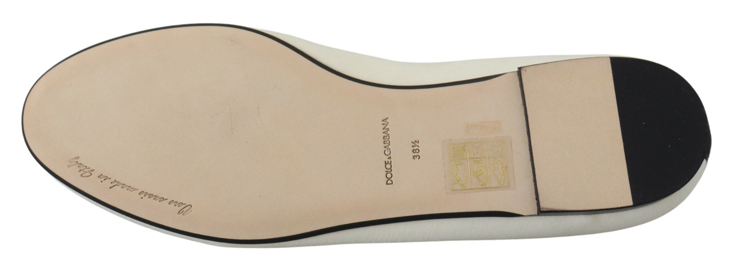 Dolce & Gabbana White Velvet Slip Ons Loafers Flats Shoes Dolce & Gabbana