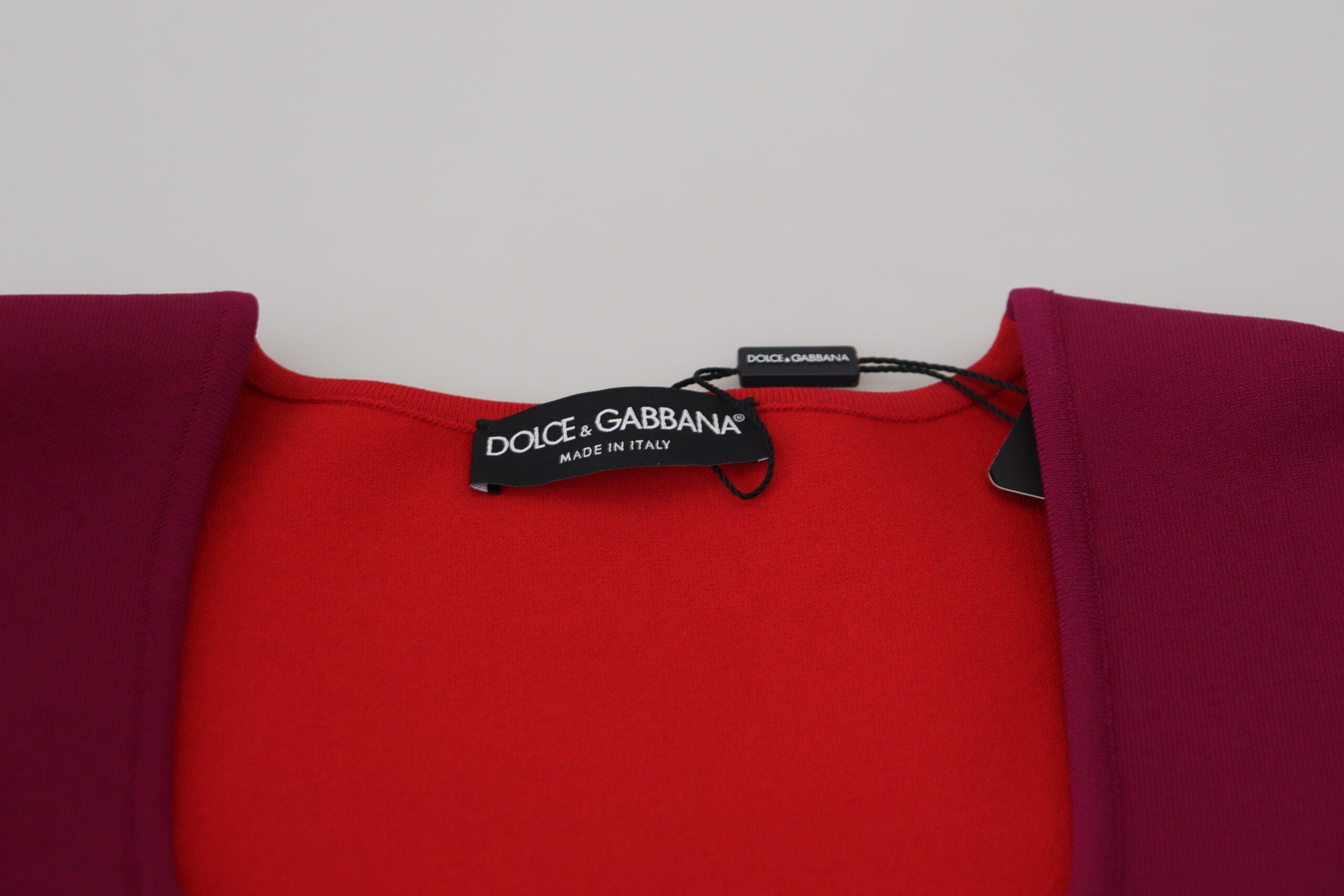Dolce & Gabbana Multicolor Viscose Square Neck Pullover Sweater Dolce & Gabbana