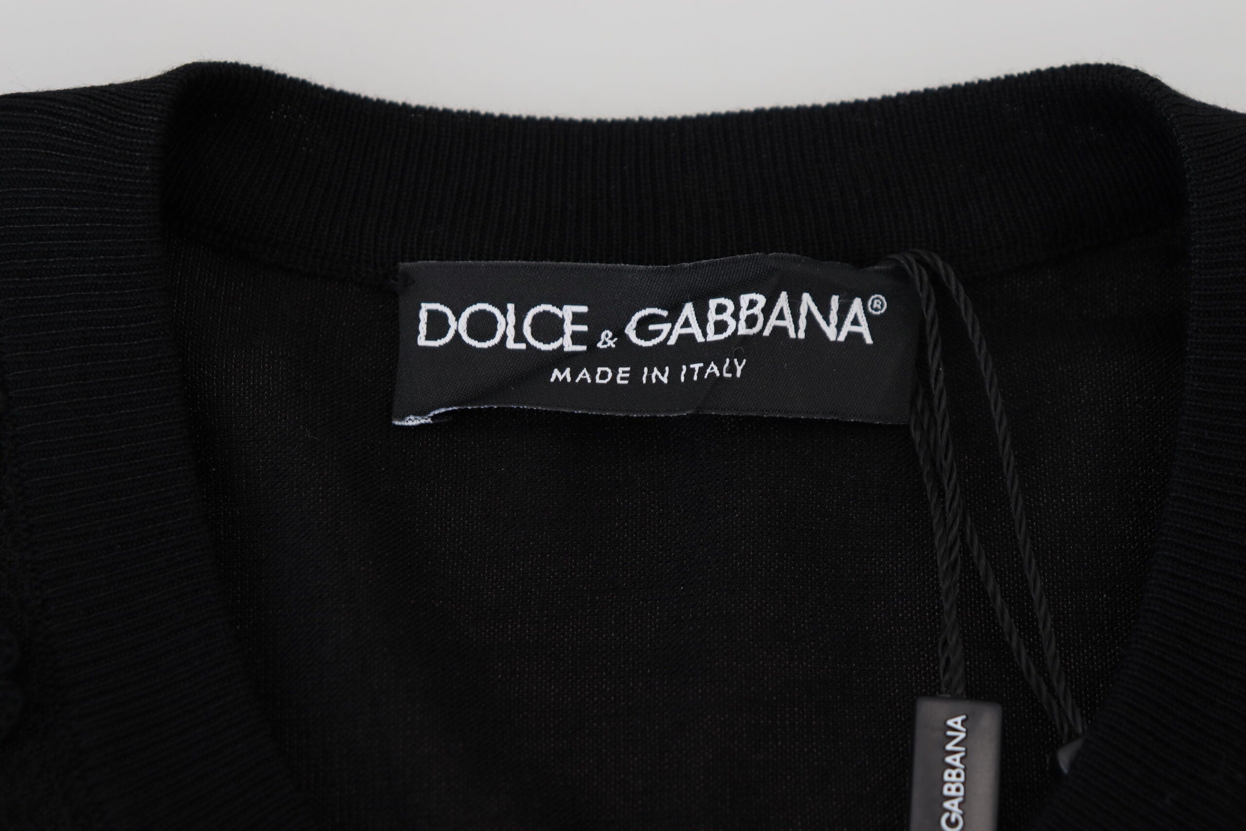 Dolce & Gabbana Black Floral Lace Button Cardigan Sweater Dolce & Gabbana