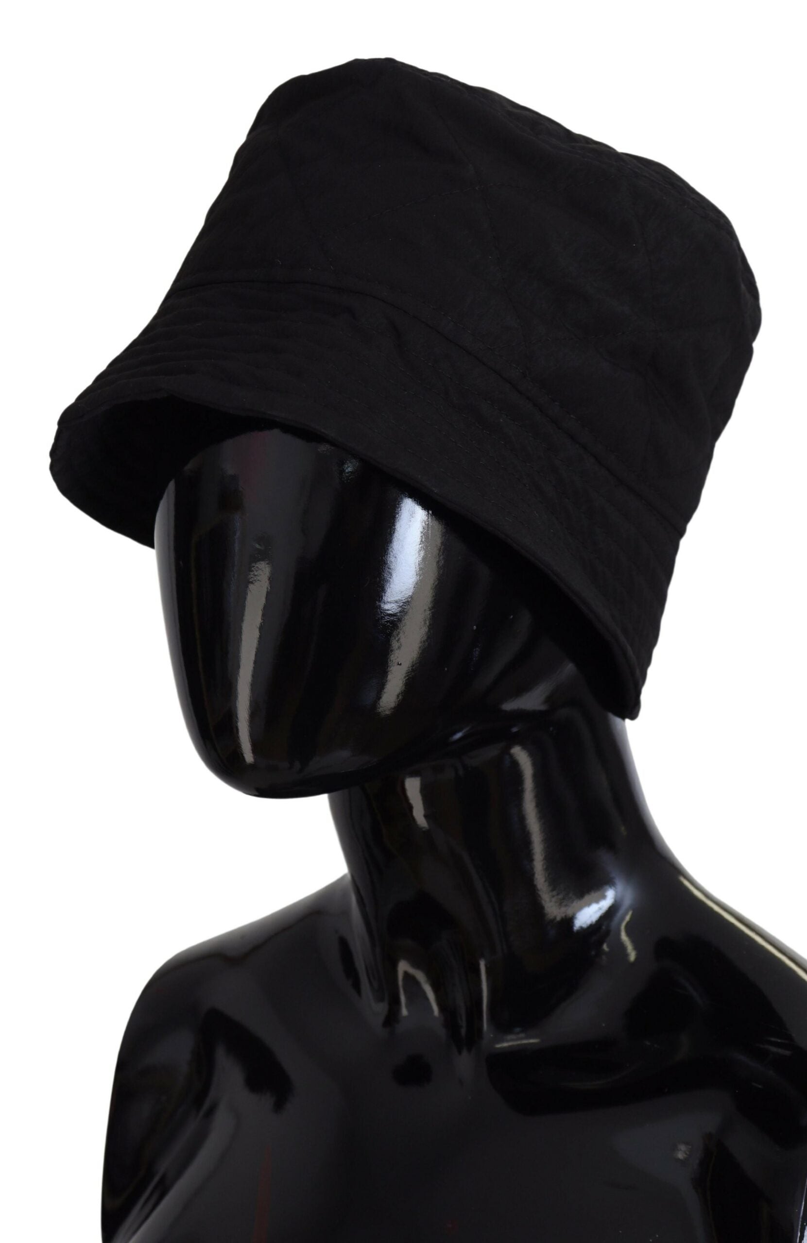 Dolce & Gabbana Black Nylon Women Bucket Cap Hat Dolce & Gabbana