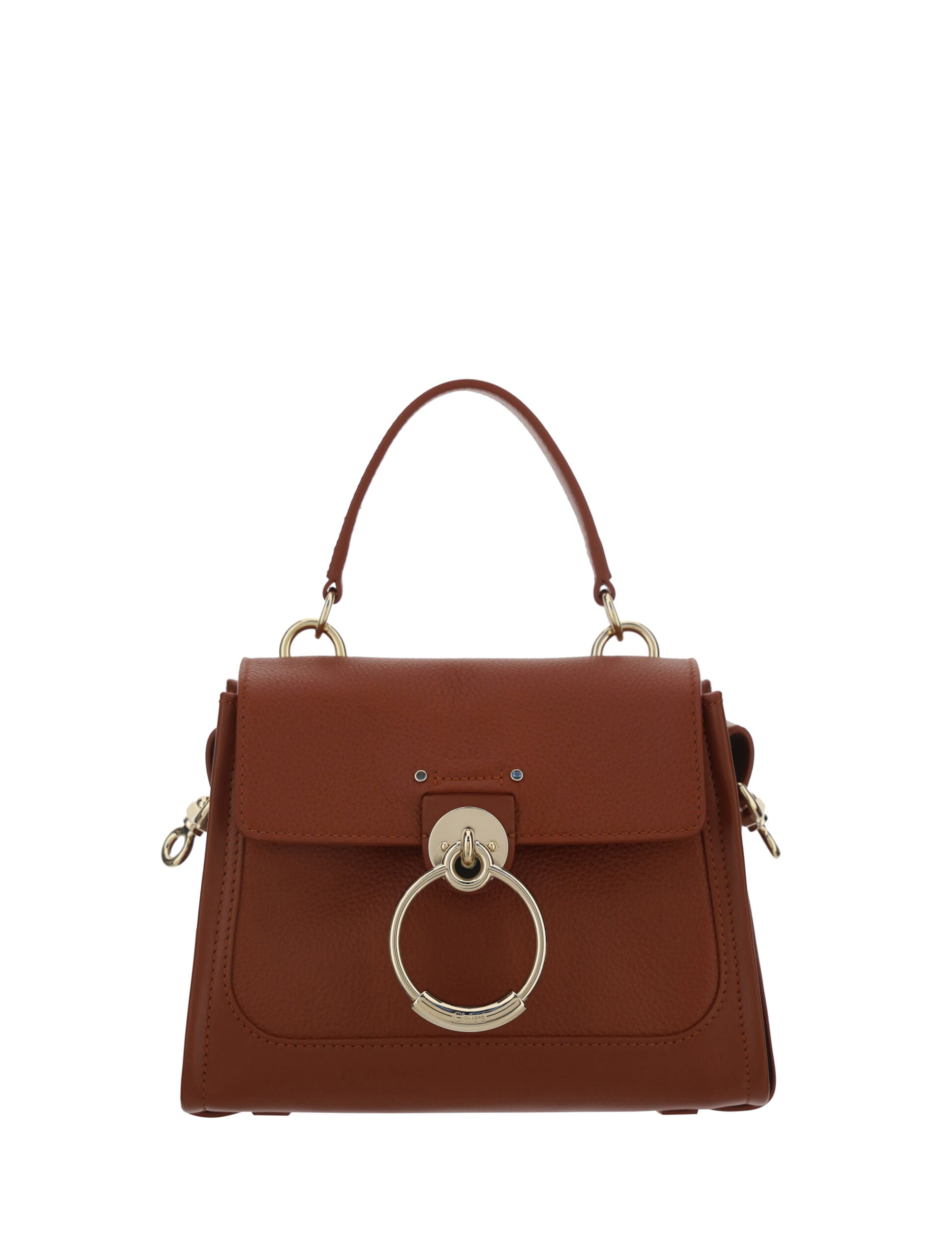 Chloé Brown Calf Leather Tess Handbag Chloé