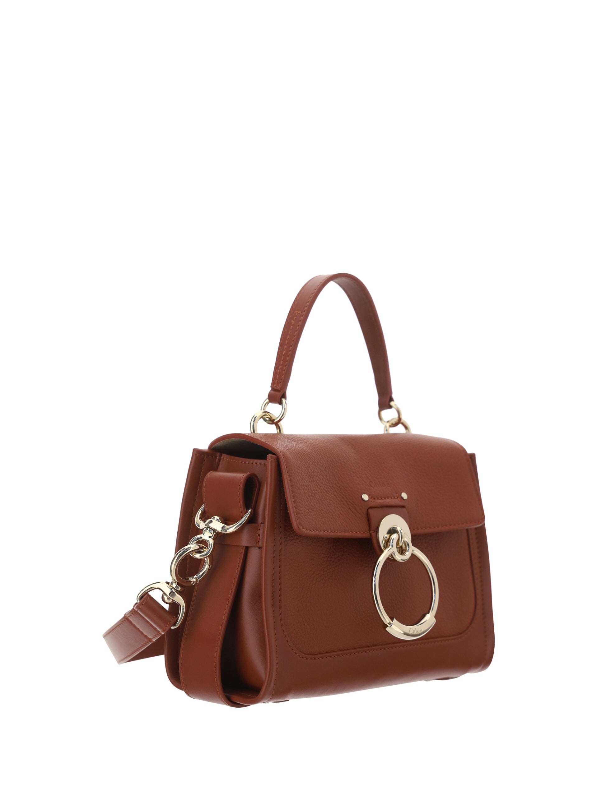 Chloé Brown Calf Leather Tess Handbag Chloé