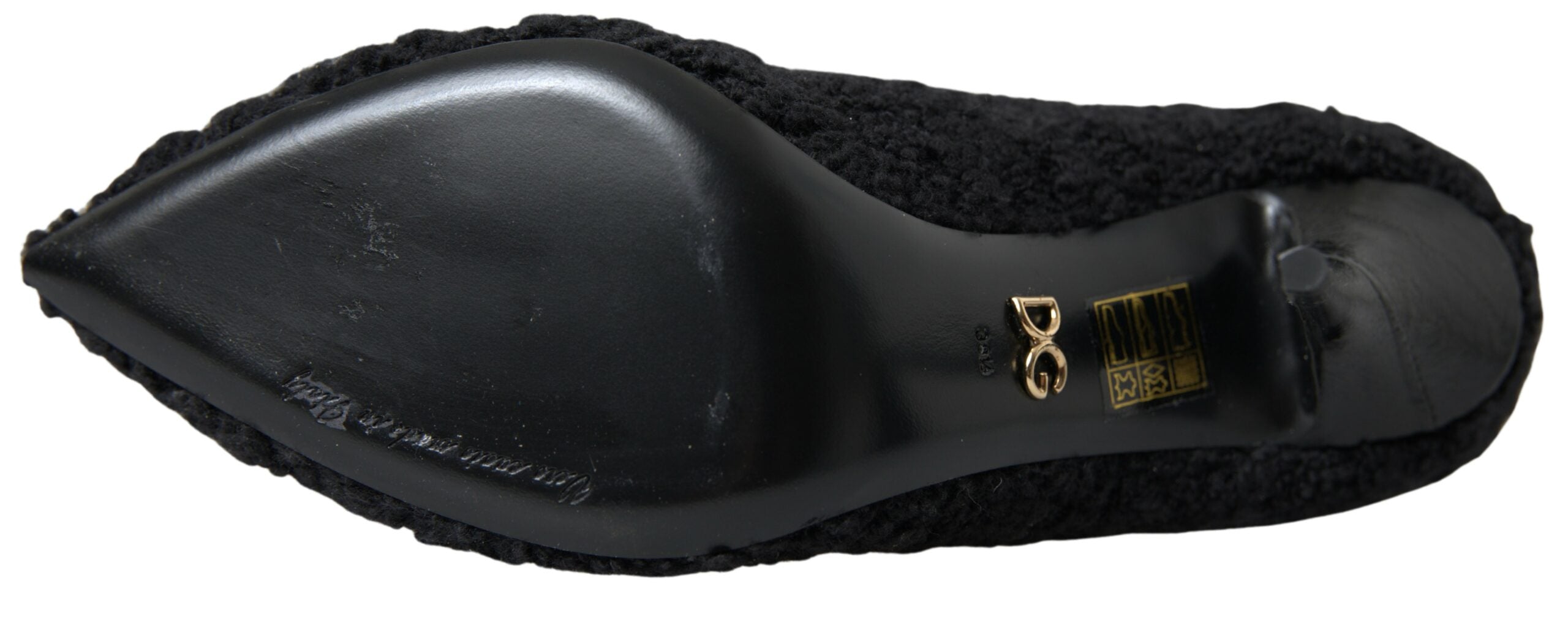 Dolce & Gabbana Black Stiletto Heels Mid Calf Boots Dolce & Gabbana