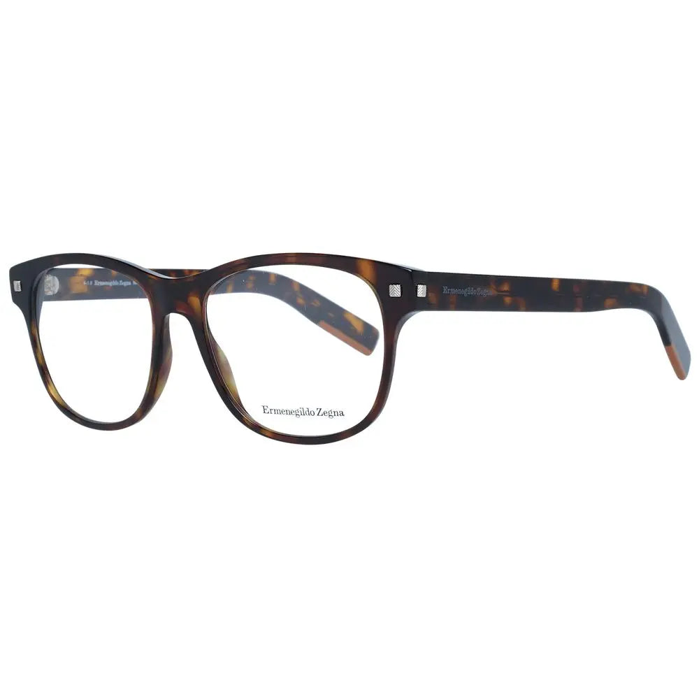 Ermenegildo Zegna Brown Plastic Glasses (Frames) Ermenegildo Zegna