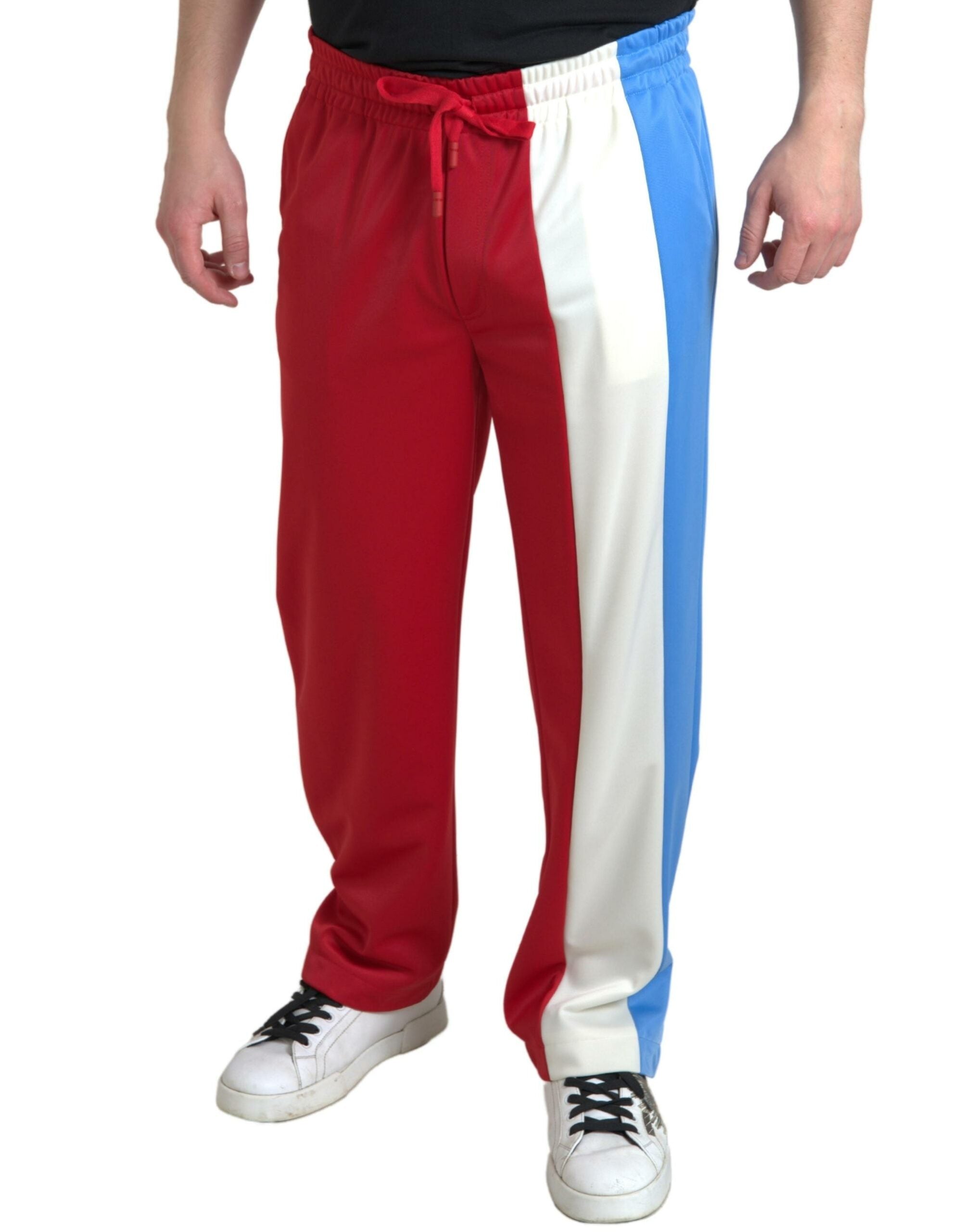 Dolce & Gabbana Multicolor Polyester Men Sweatpants Pants Dolce & Gabbana