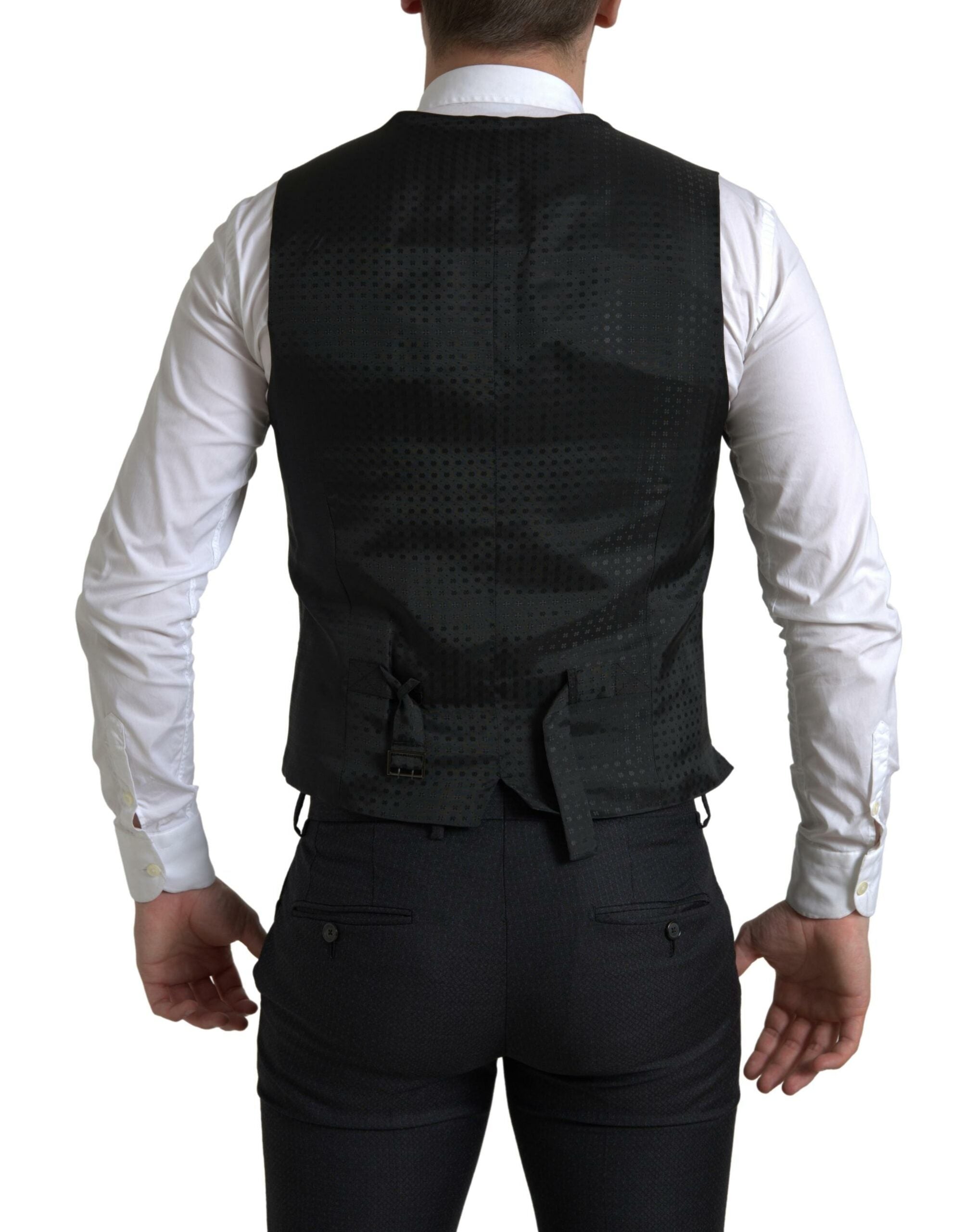 Dolce & Gabbana Black 3 Piece Single Breasted MARTINI Suit Dolce & Gabbana