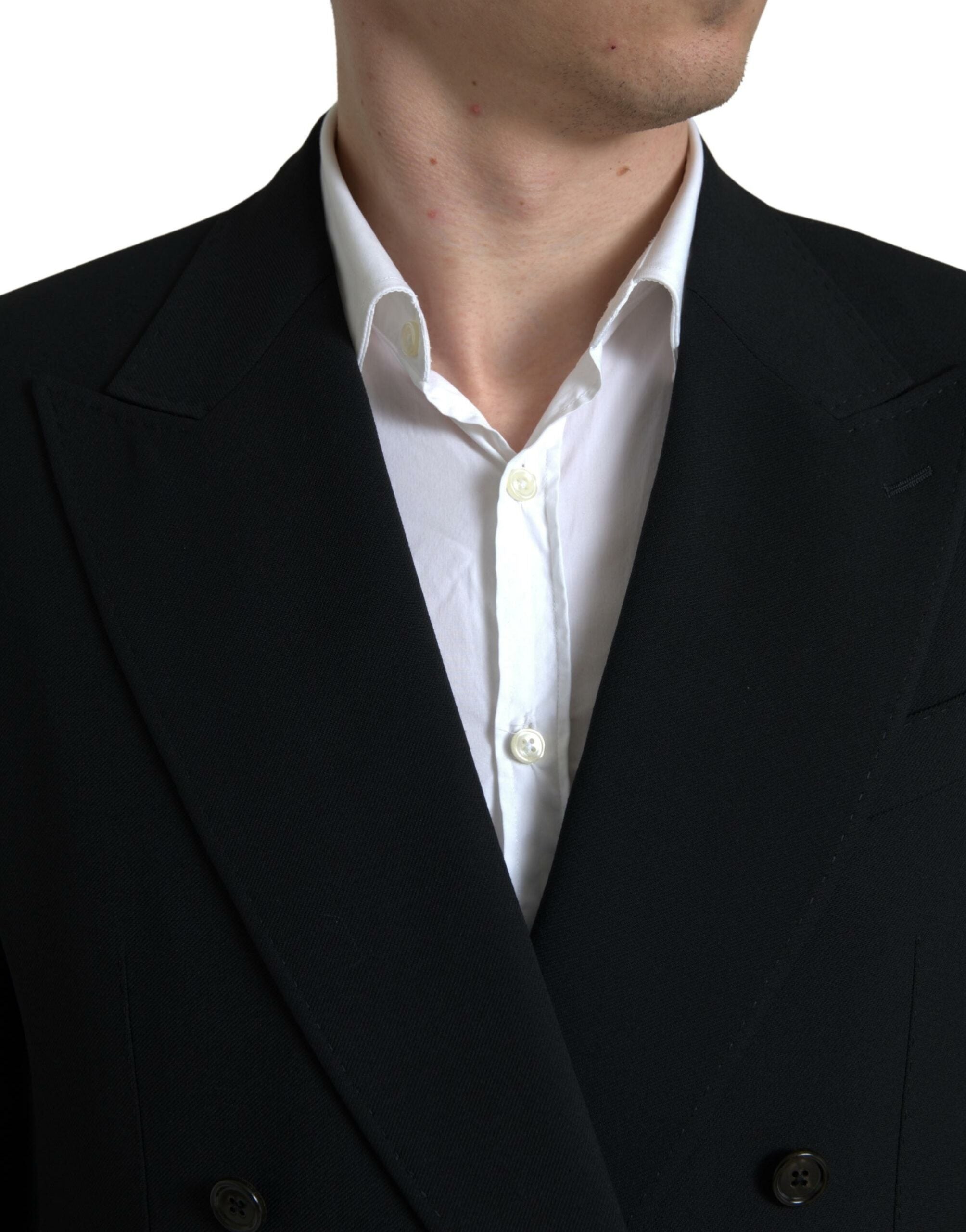 Dolce & Gabbana Black 2 Piece Double Breasted SICILIA Suit Dolce & Gabbana