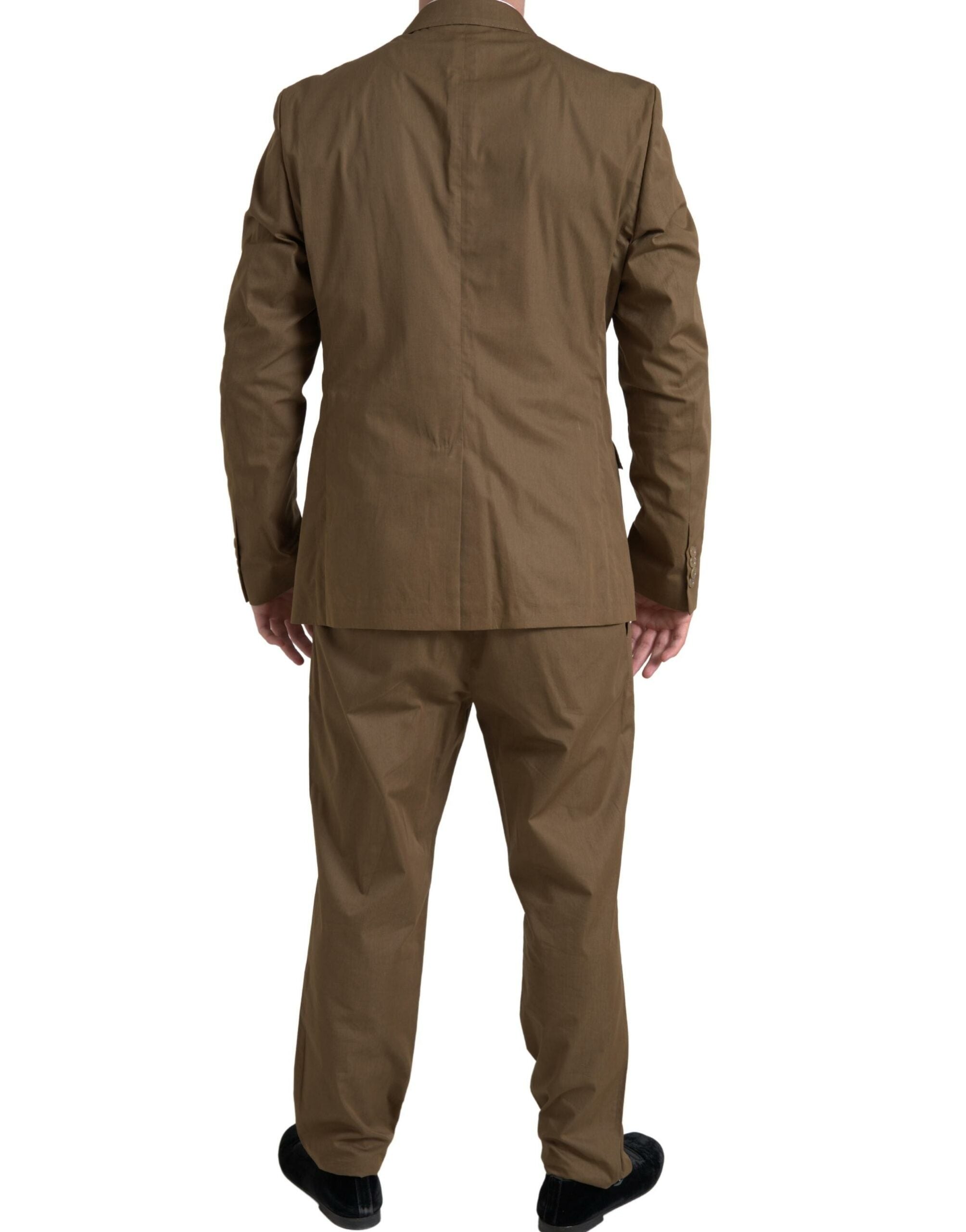 Dolce & Gabbana Brown 2 Piece Single Breasted TAORMINA Suit Dolce & Gabbana