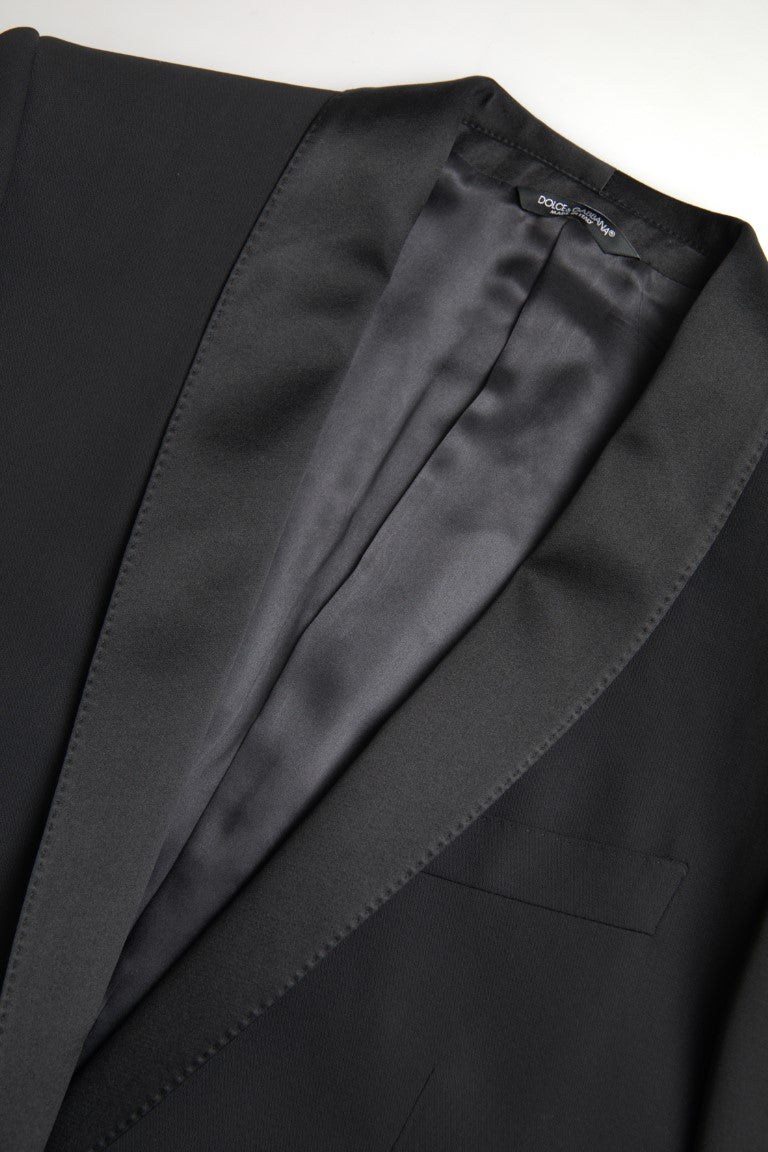 Dolce & Gabbana Black Wool Single Breasted MARTINI Blazer Dolce & Gabbana