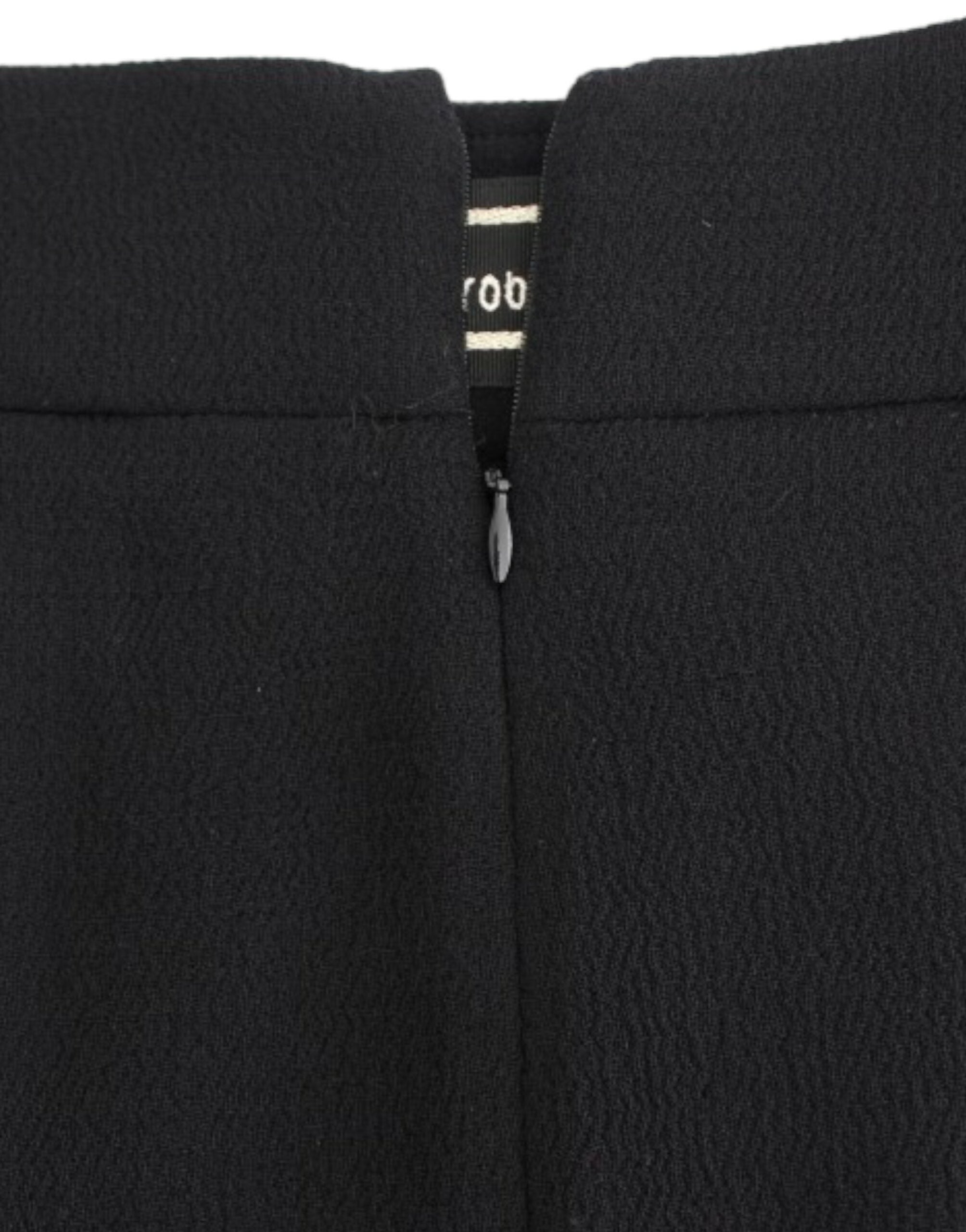 Cavalli Black wool pencil skirt Cavalli