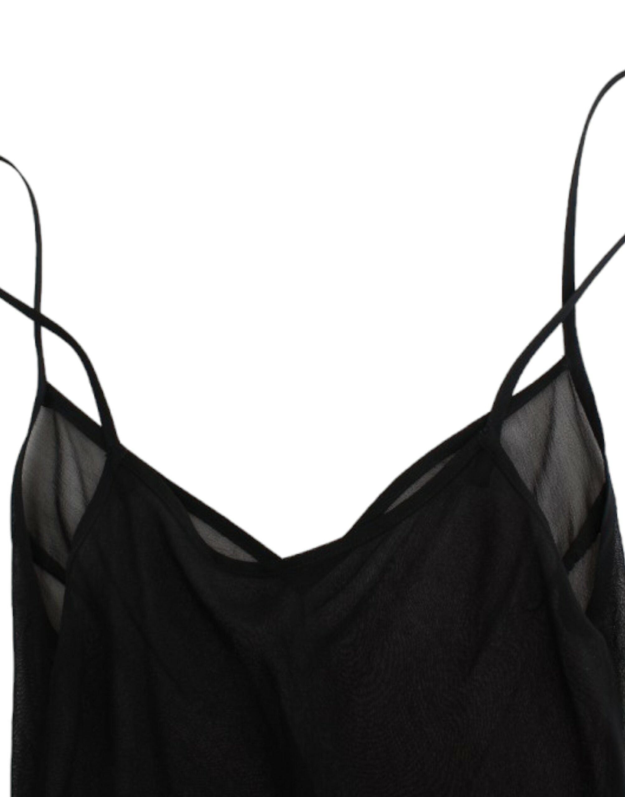 Cavalli Black long sleeve silk dress Cavalli