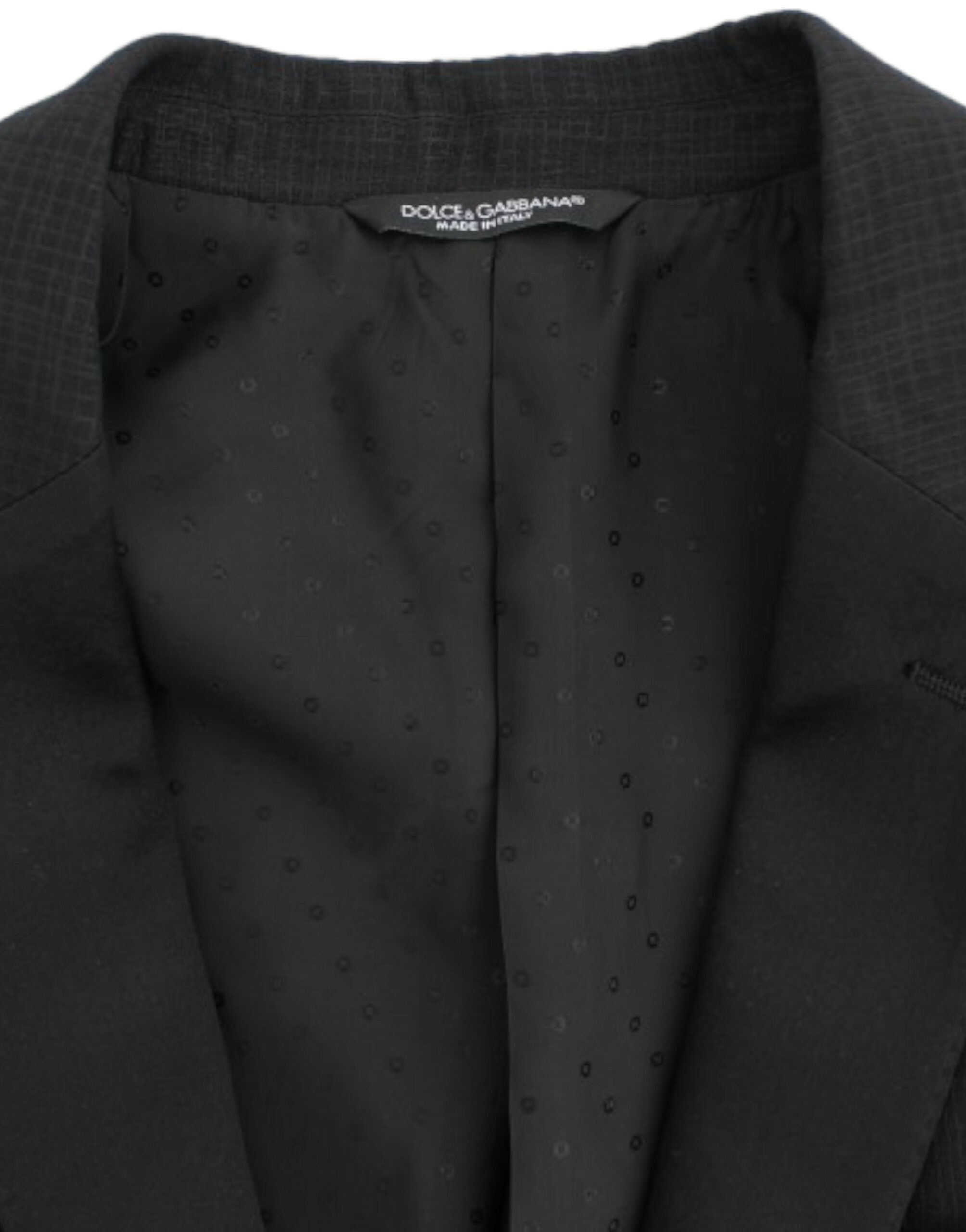 Dolce & Gabbana Black wool MARTINI slim blazer Dolce & Gabbana