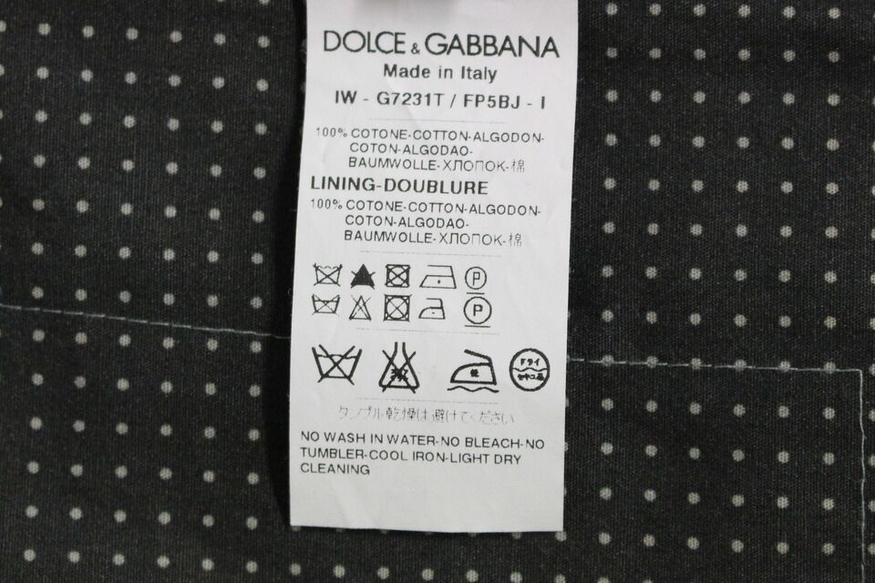 Dolce & Gabbana Gray Polka Dot Dress Vest Gilet Weste Dolce & Gabbana