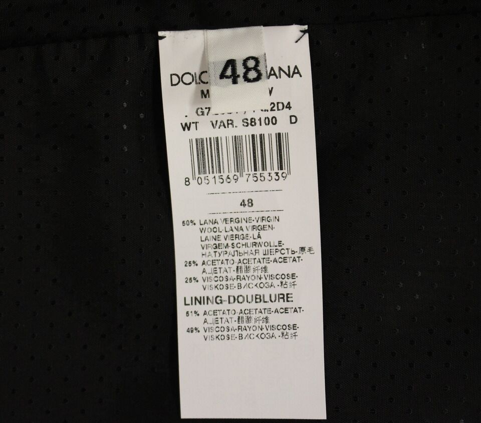 Dolce & Gabbana Gray Wool Blend Vest Gilet Weste Dolce & Gabbana