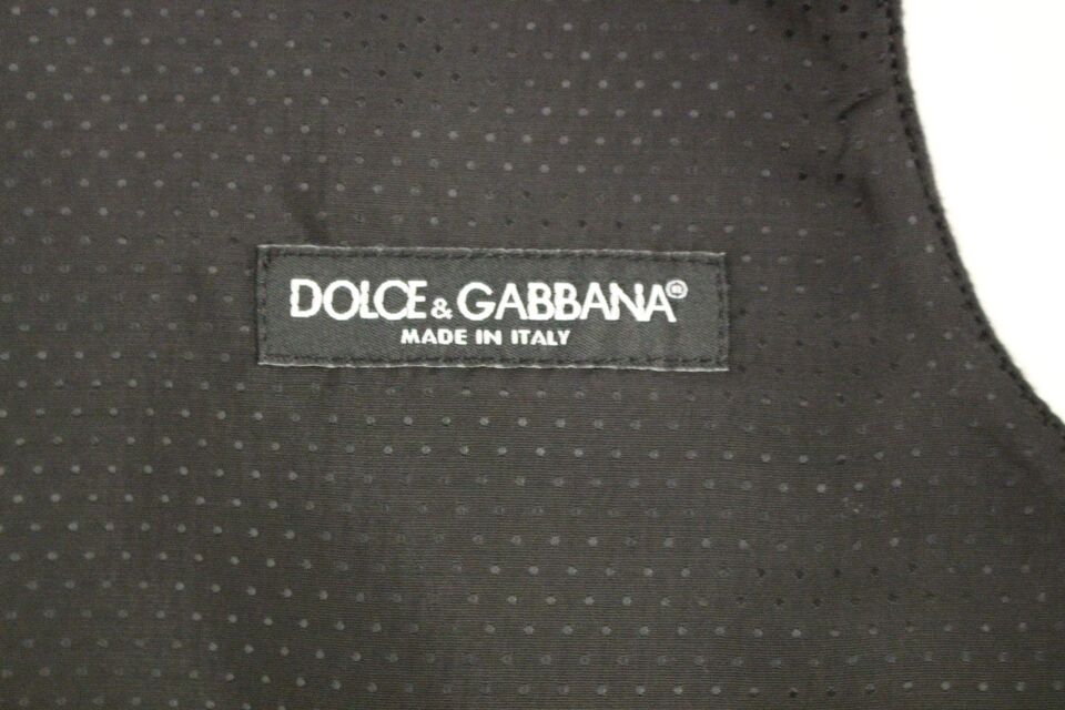Dolce & Gabbana Gray Wool Blend Vest Gilet Weste Dolce & Gabbana