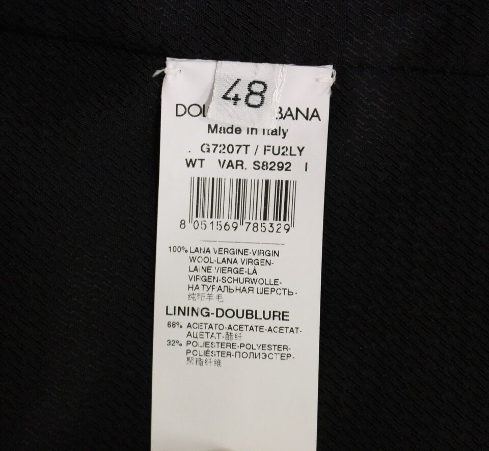 Dolce & Gabbana Gray Wool Formal Dress Vest Gilet Weste Dolce & Gabbana