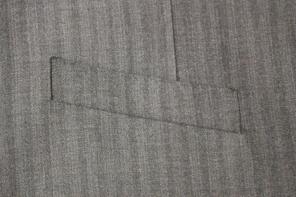Dolce & Gabbana Gray Striped Wool Single Breasted Vest Dolce & Gabbana