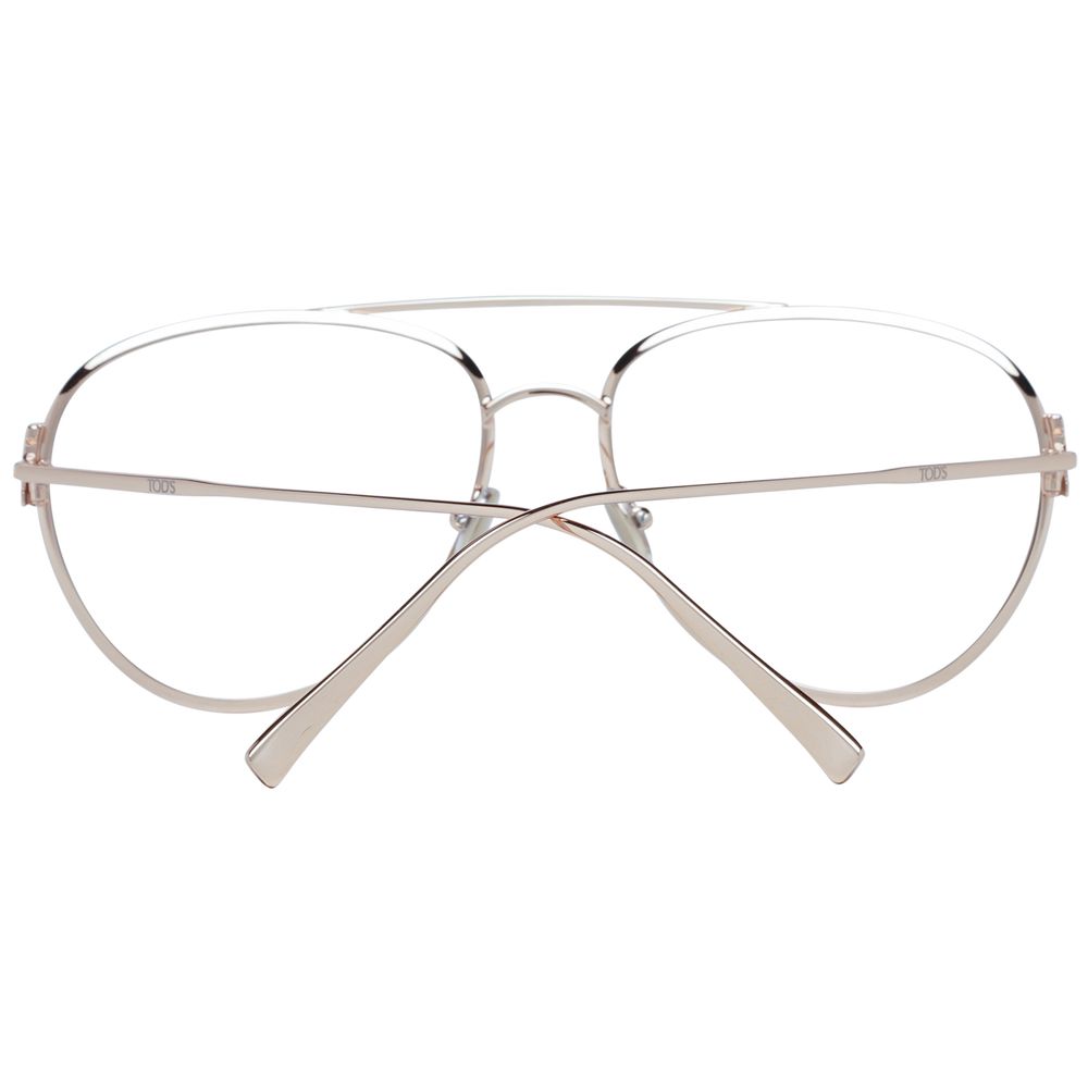 Tod's Gold Metal Glasses (Frames) Tod's