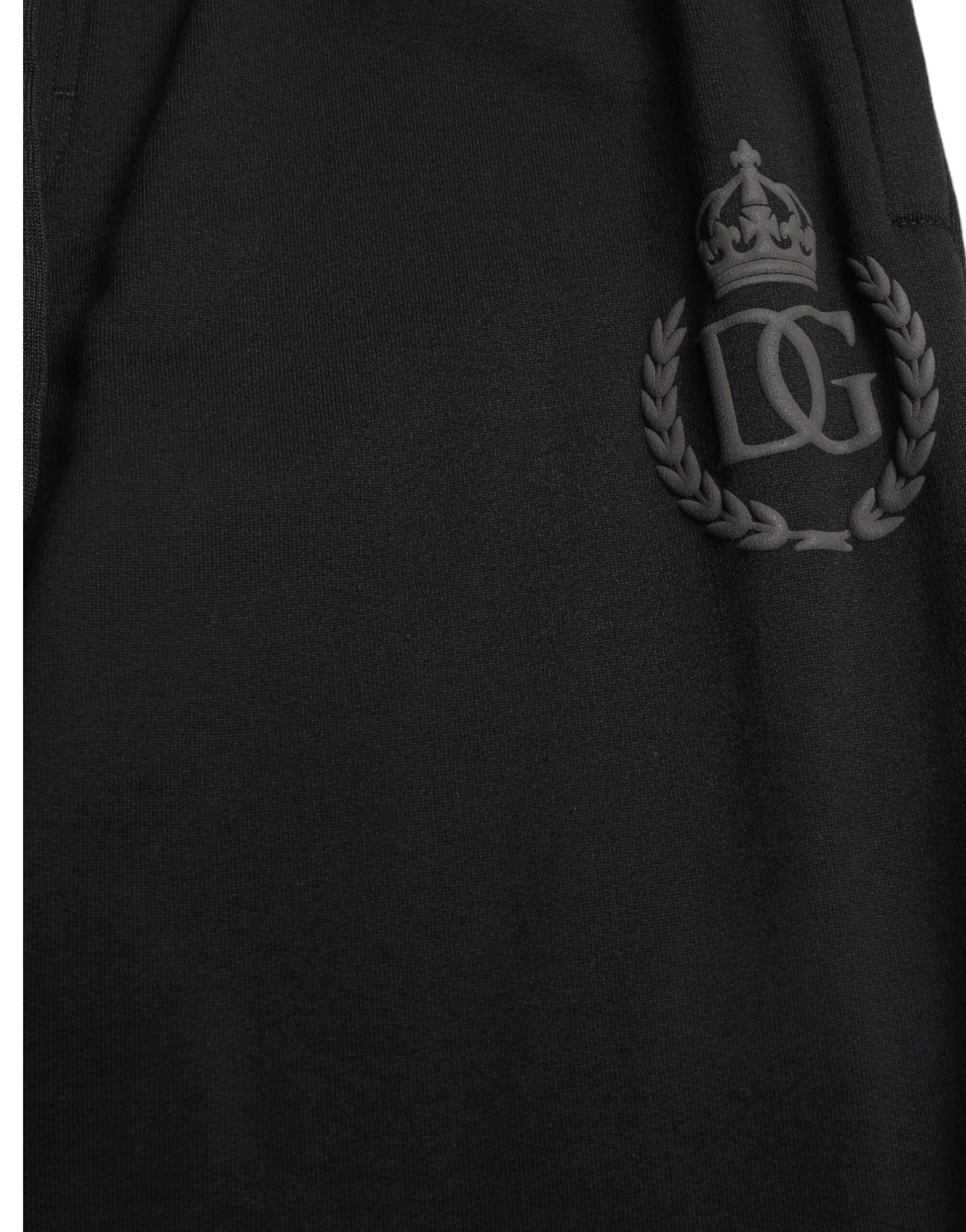 Dolce & Gabbana Black DG Logo Skinny Jogger Sweatpants Pants Dolce & Gabbana