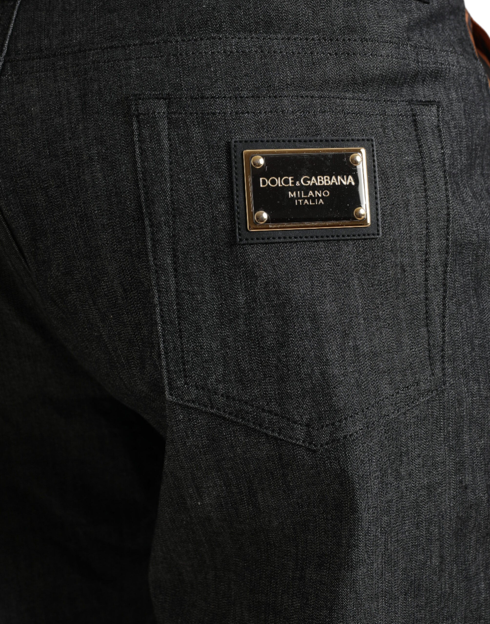 Dolce & Gabbana Multicolor Tiger Cotton Loose Denim Jeans Dolce & Gabbana
