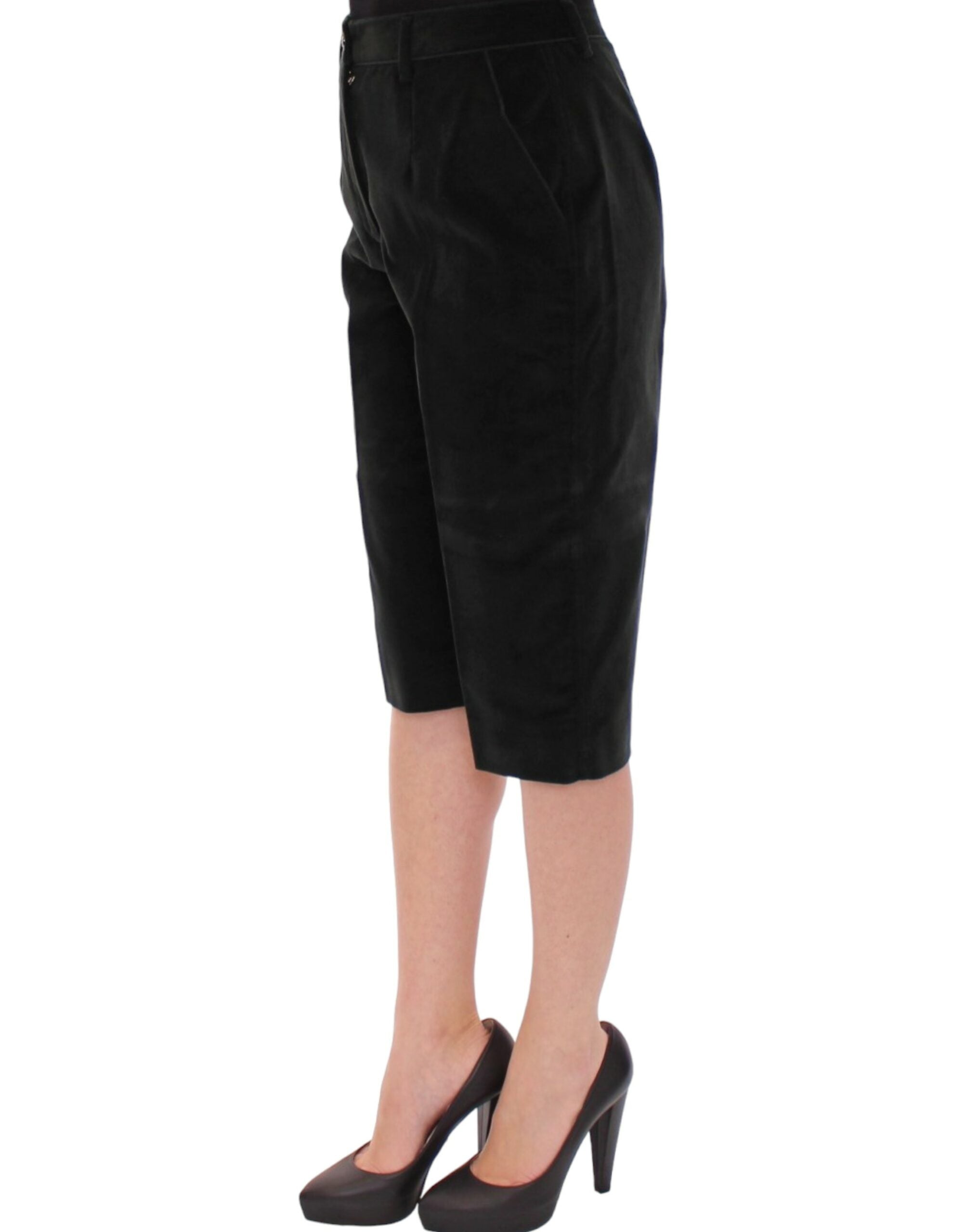 Dolce & Gabbana Dark green cotton shorts pants Dolce & Gabbana