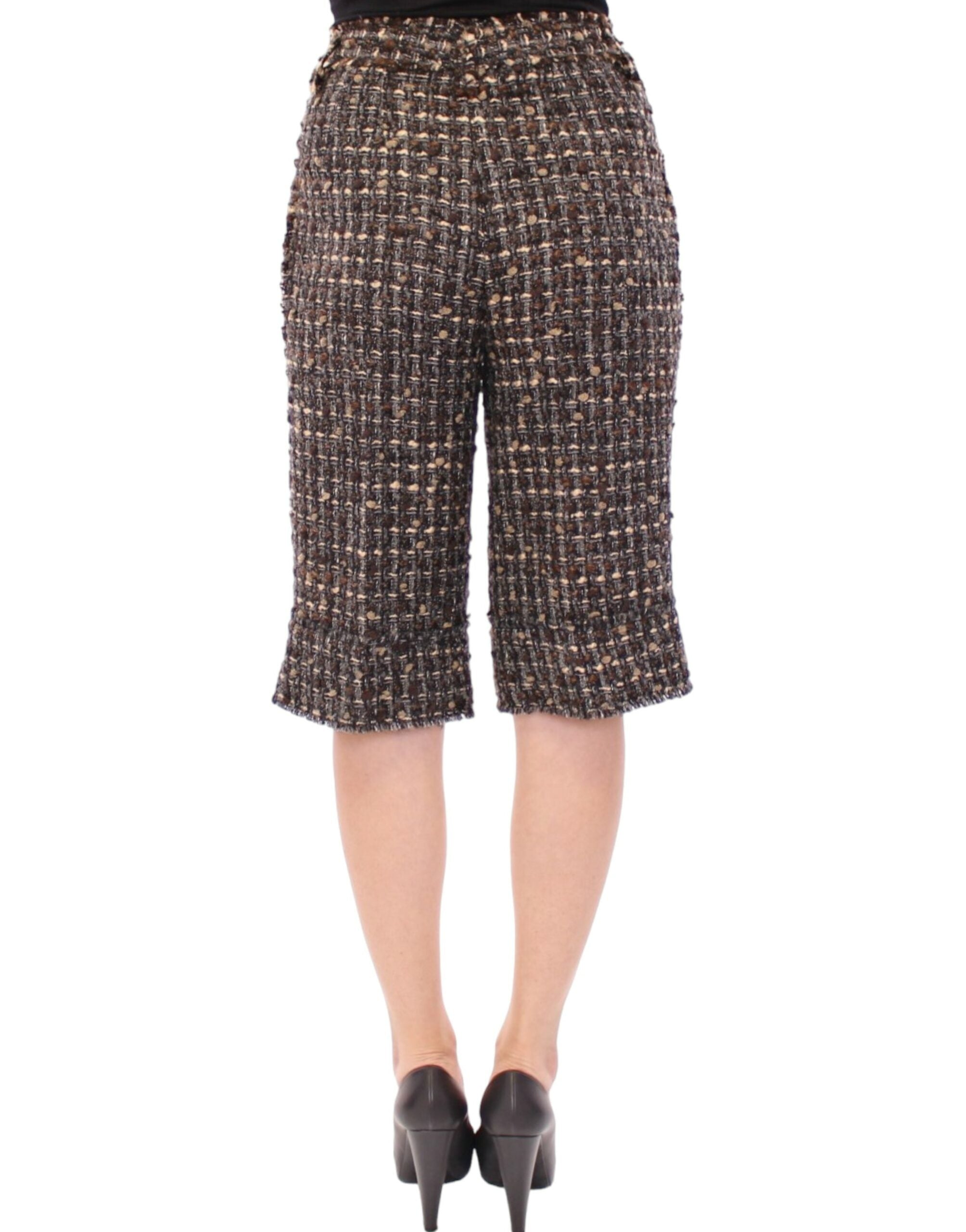 Dolce & Gabbana Multicolor wool shorts pants Dolce & Gabbana
