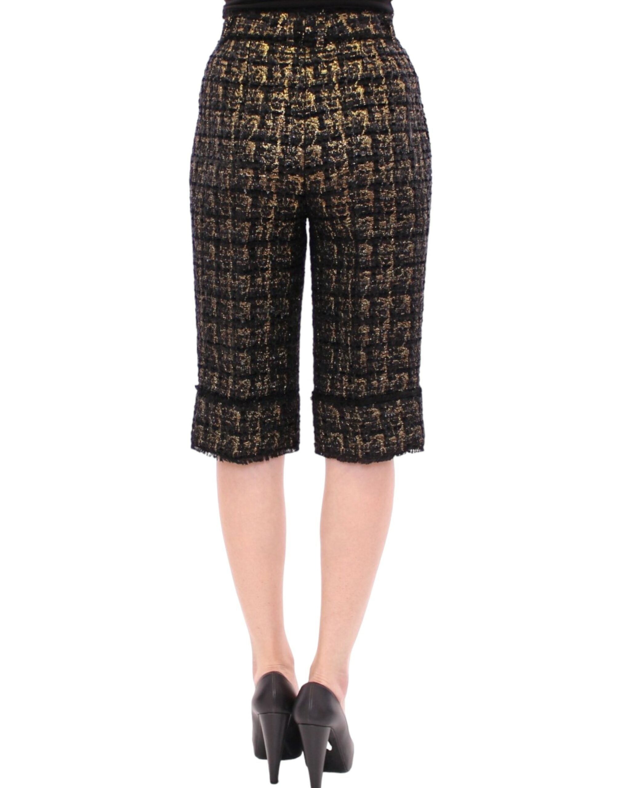 Dolce & Gabbana Black fabric shorts pants Dolce & Gabbana