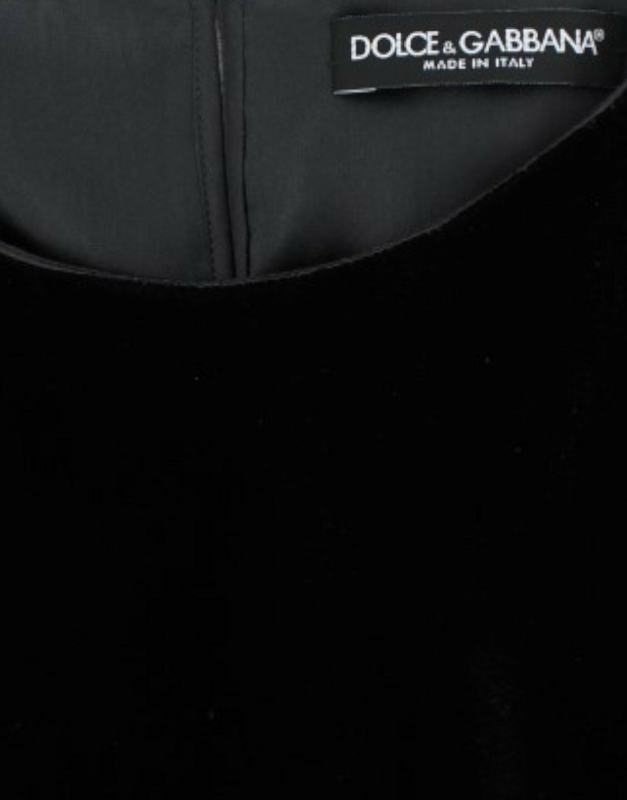 Dolce & Gabbana Black velvet shortsleeved blouse Dolce & Gabbana