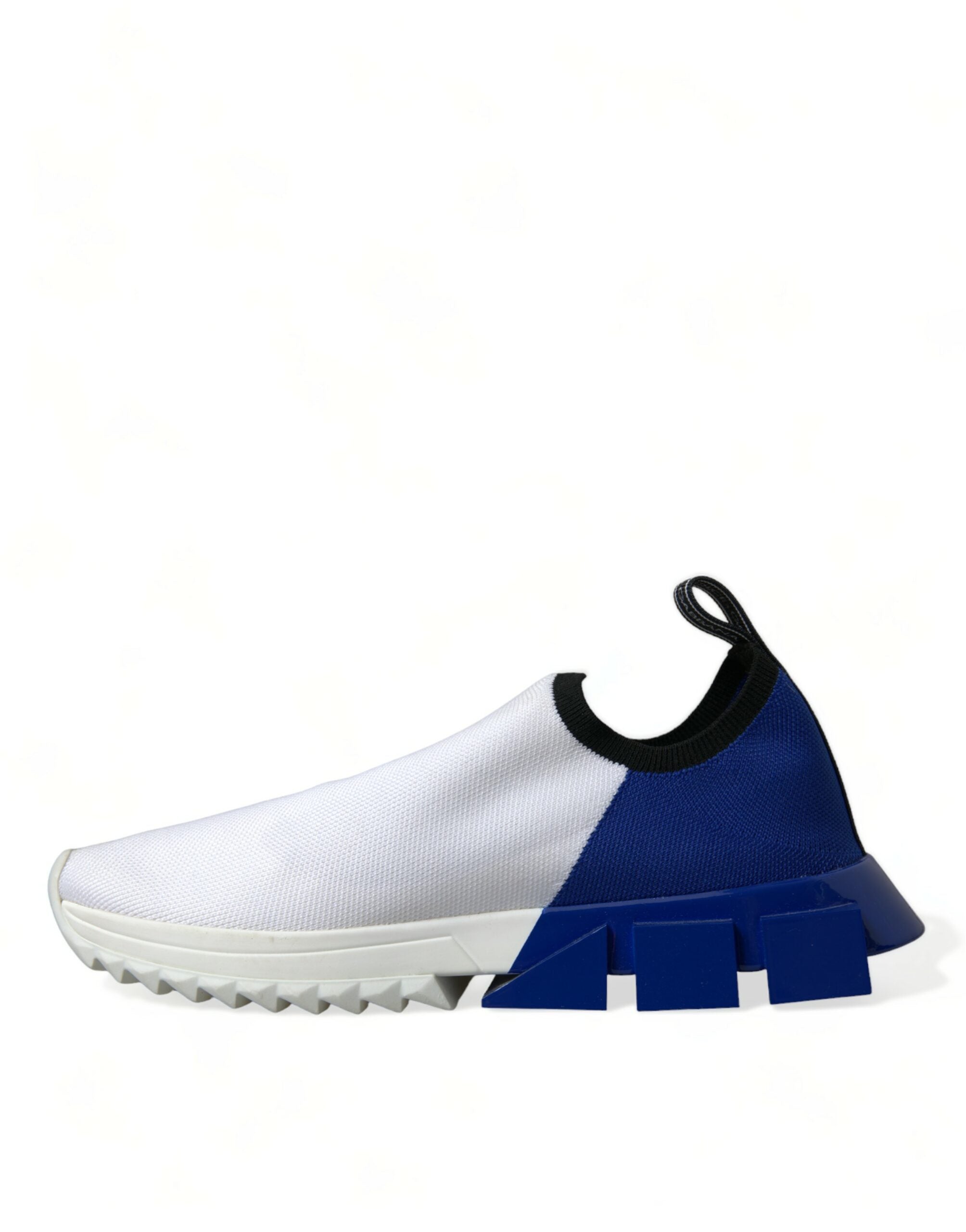 Dolce & Gabbana White Blue Sorrento Low Top Men Casual Sneakers Shoes Dolce & Gabbana