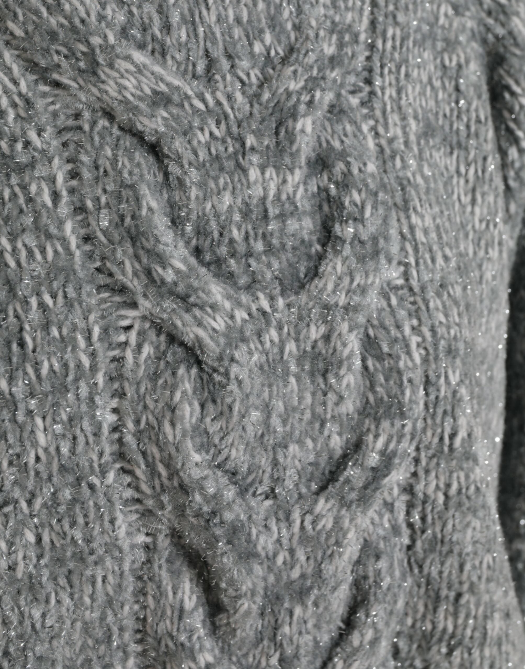 Dolce & Gabbana Gray Cashmere Turtle Neck Pullover Sweater Dolce & Gabbana