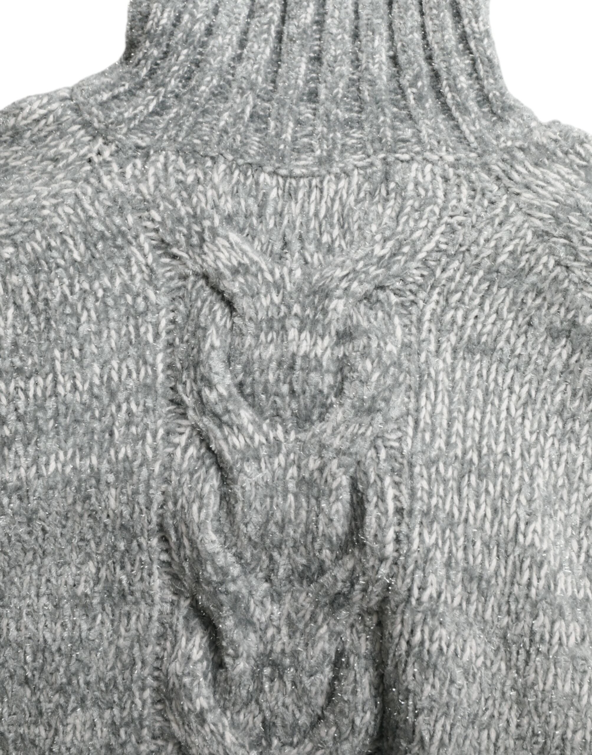 Dolce & Gabbana Gray Cashmere Turtle Neck Pullover Sweater Dolce & Gabbana