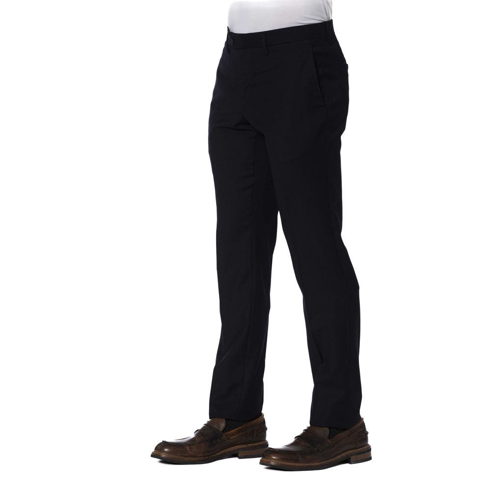 Trussardi Blue Wool Men Trouser Trussardi