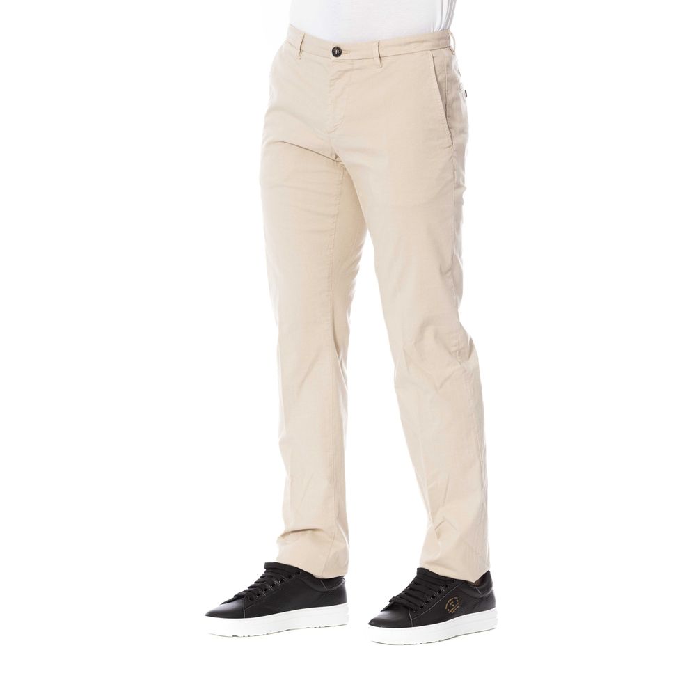 Trussardi Beige Cotton Men Pants Trussardi